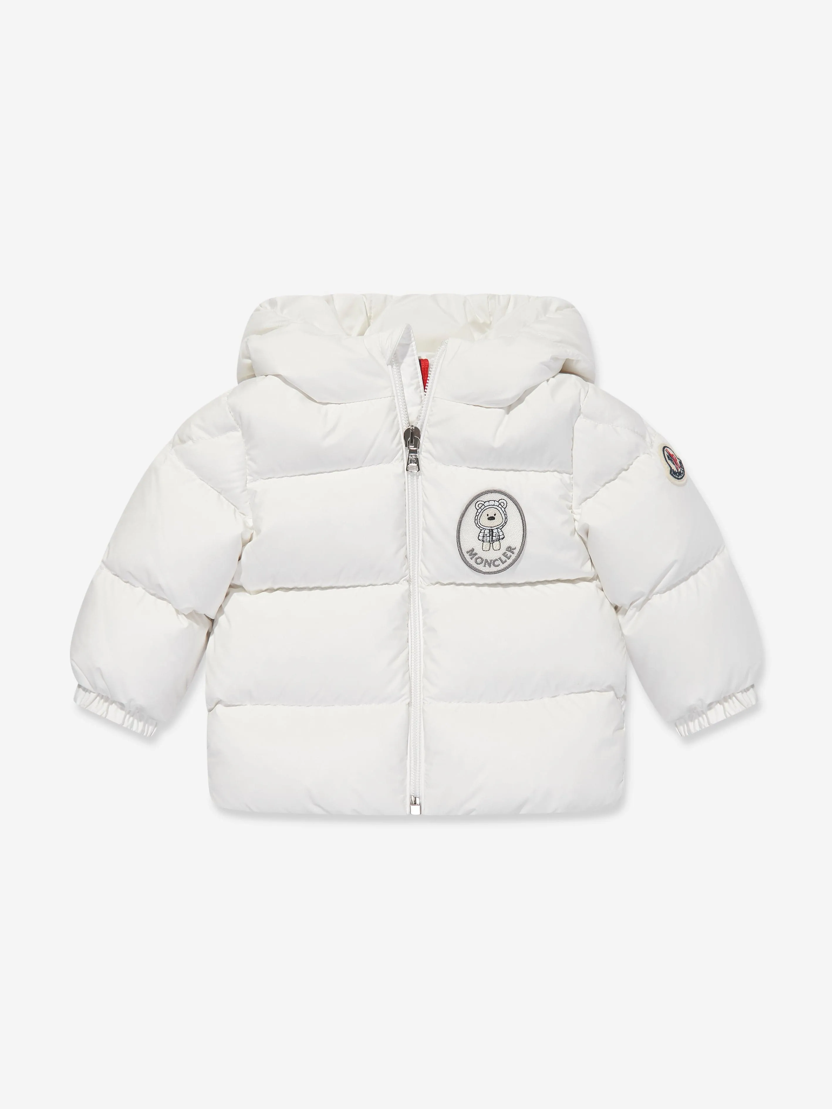 Moncler Enfant Baby Daunengefütterte Sanyu Jacke in Weiß
