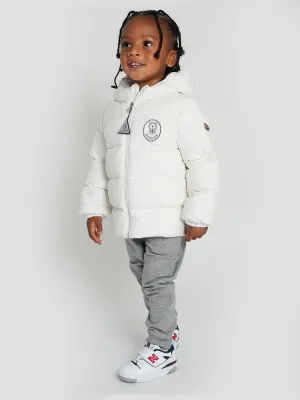 Moncler Enfant Baby Daunengefütterte Sanyu Jacke in Weiß