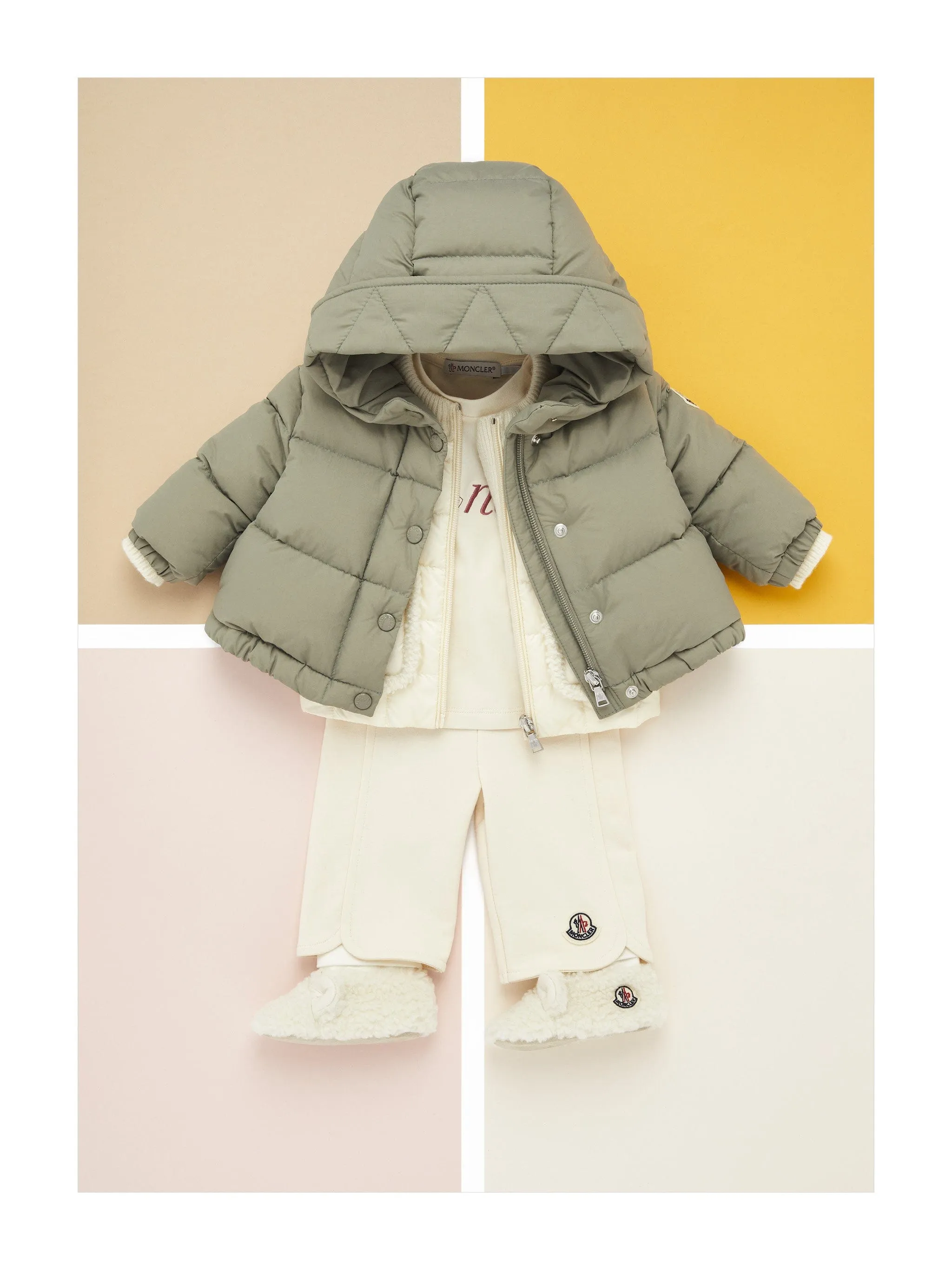 Moncler Enfant Baby Girls Daunengefütterte Laurie Jacke in Grün