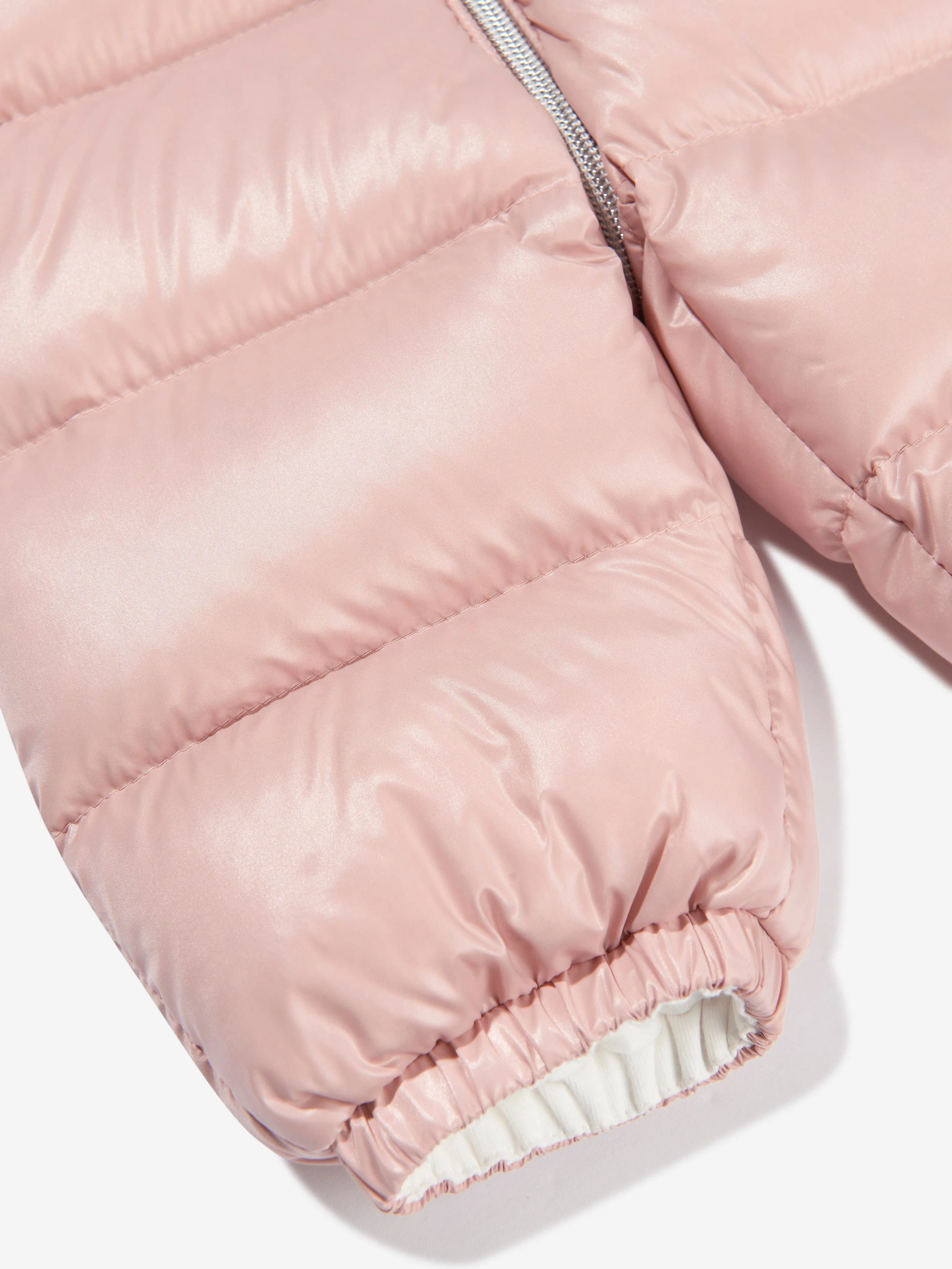 Moncler Enfant Baby Mädchen Daunengefütterter Samian Schneeanzug in Rosa