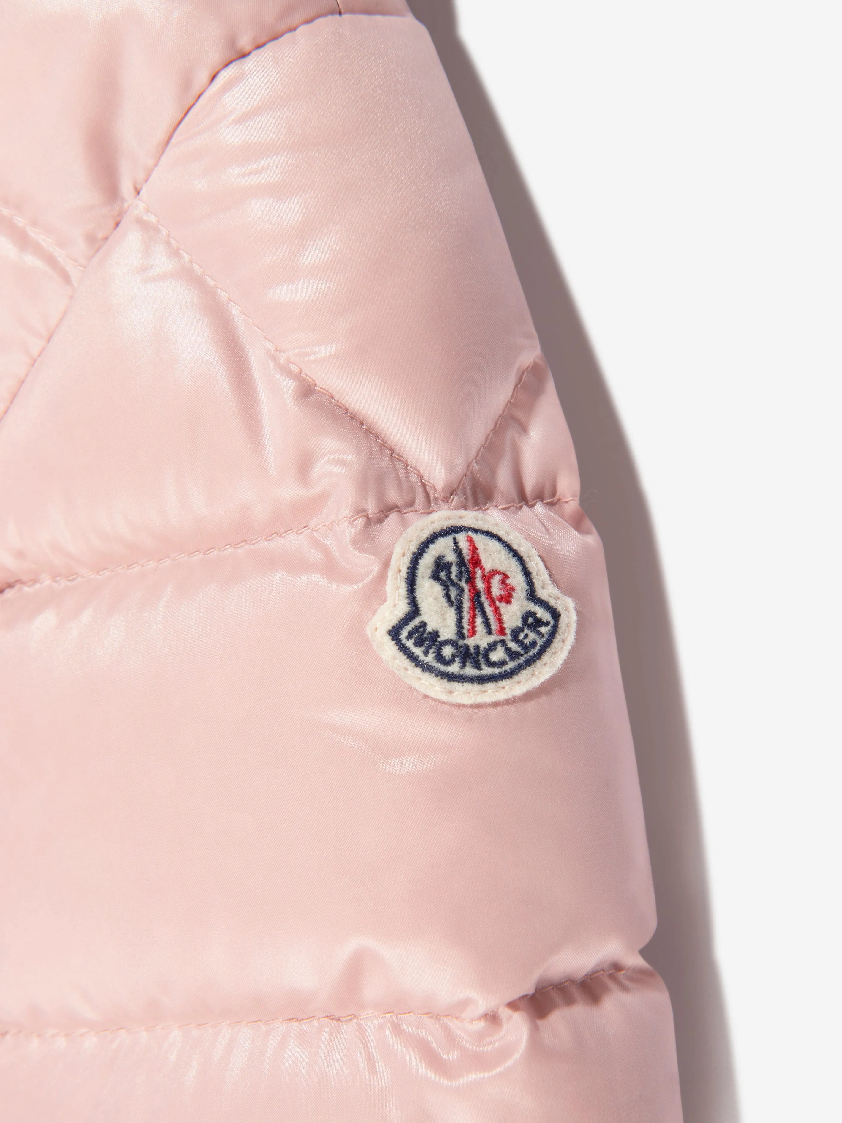 Moncler Enfant Baby Mädchen Daunengefütterter Samian Schneeanzug in Rosa
