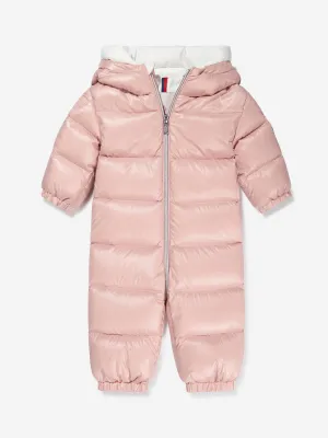 Moncler Enfant Baby Mädchen Daunengefütterter Samian Schneeanzug in Rosa