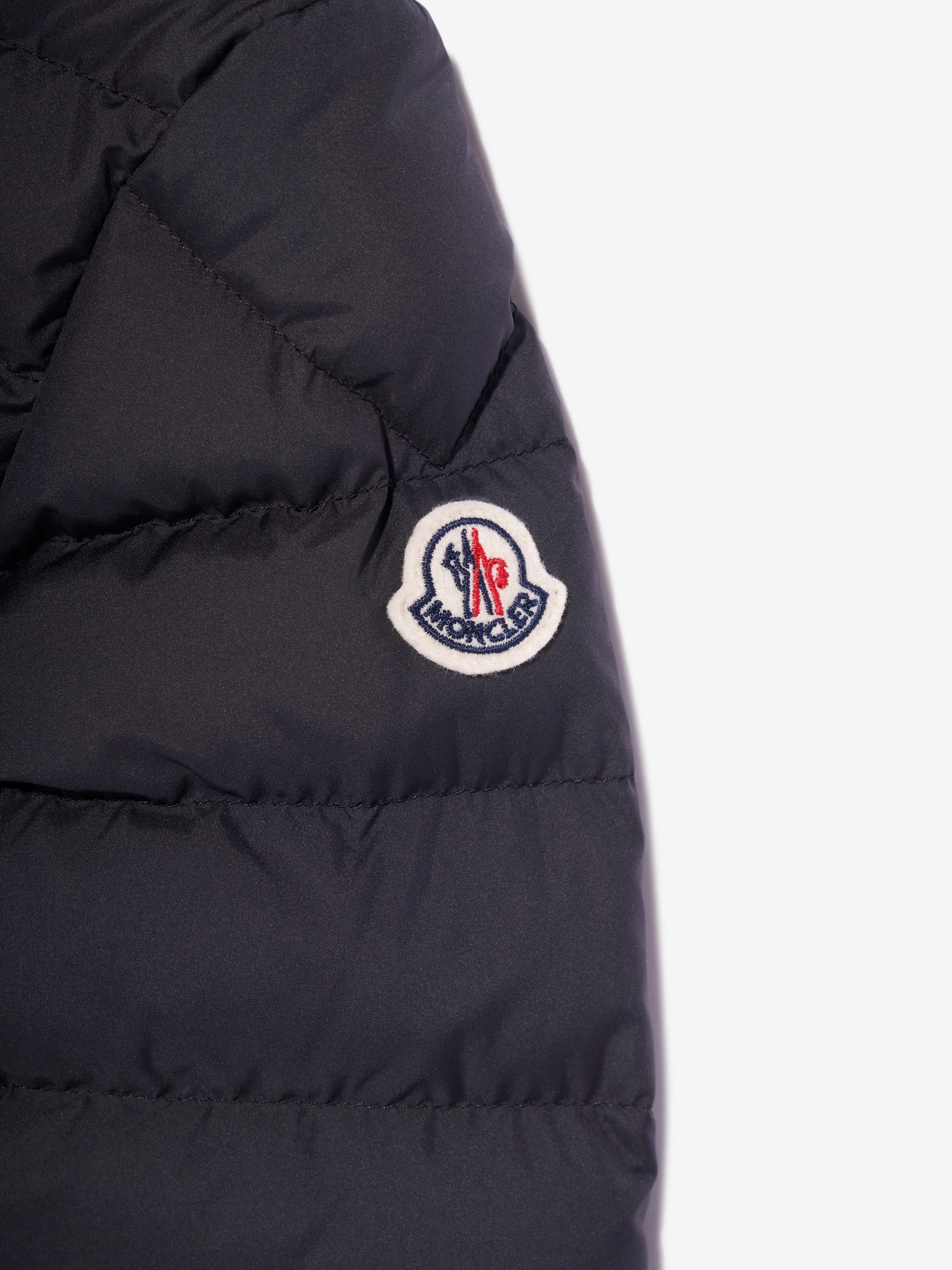 Moncler Enfant Jungen Daunengefütterte Baudinet Jacke in Schwarz