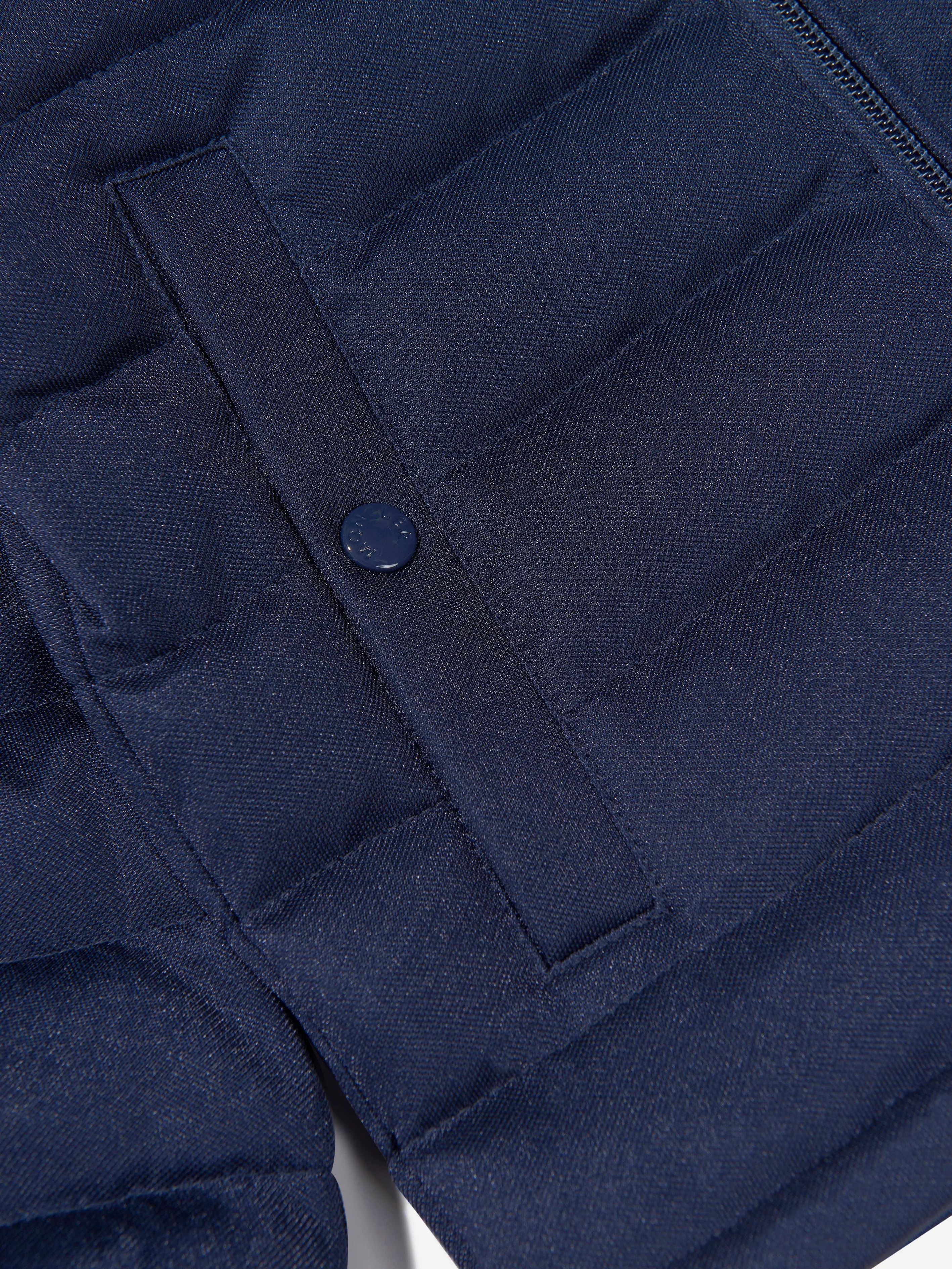 Moncler Enfant Jungen Daunengefütterte Cardo Jacke in Marine