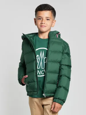 Moncler Enfant Jungen Daunengefütterte Merary Jacke in Grün