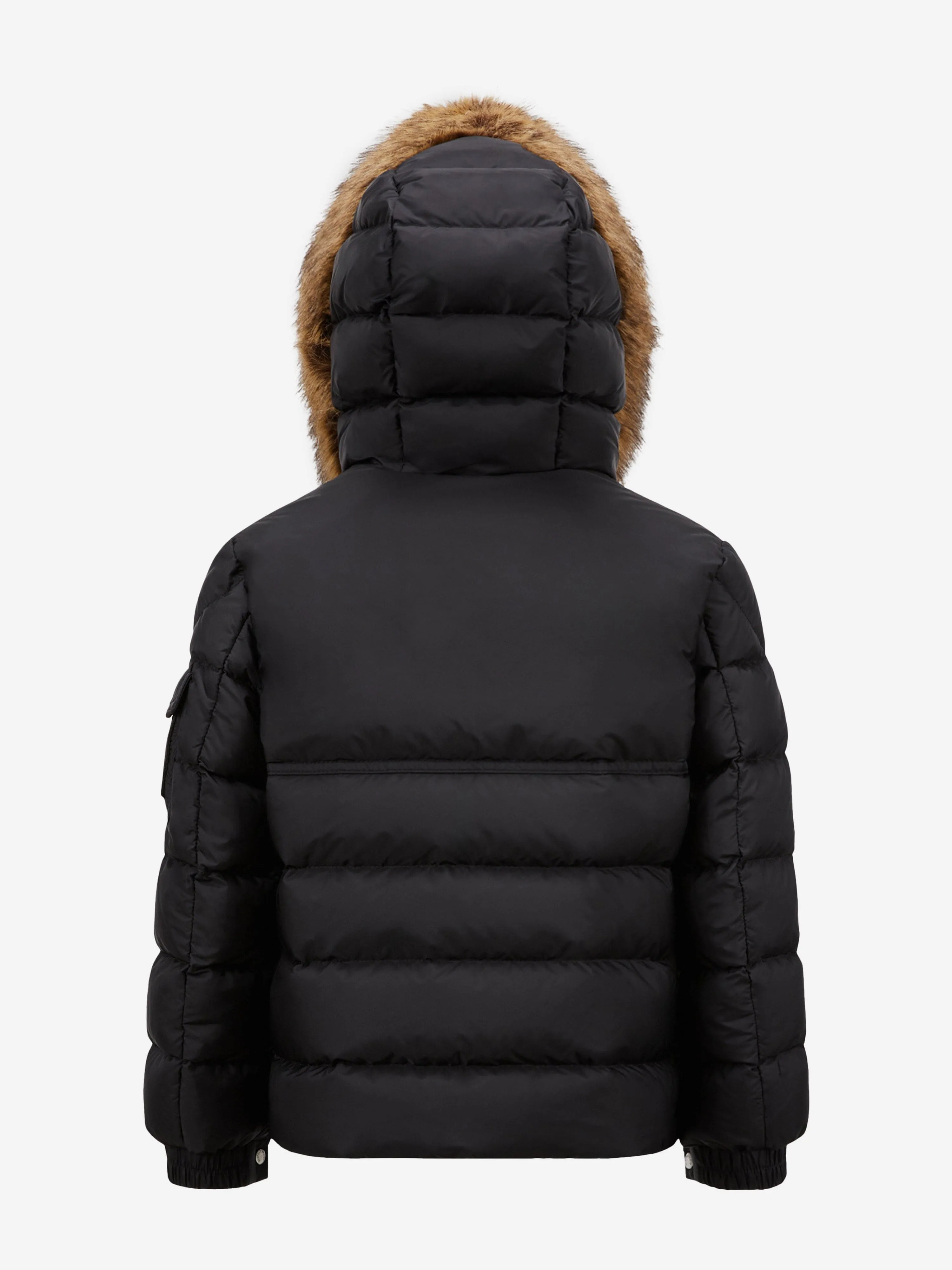 Moncler Enfant Jungen Daunengefütterte Neue Byron Jacke in Schwarz
