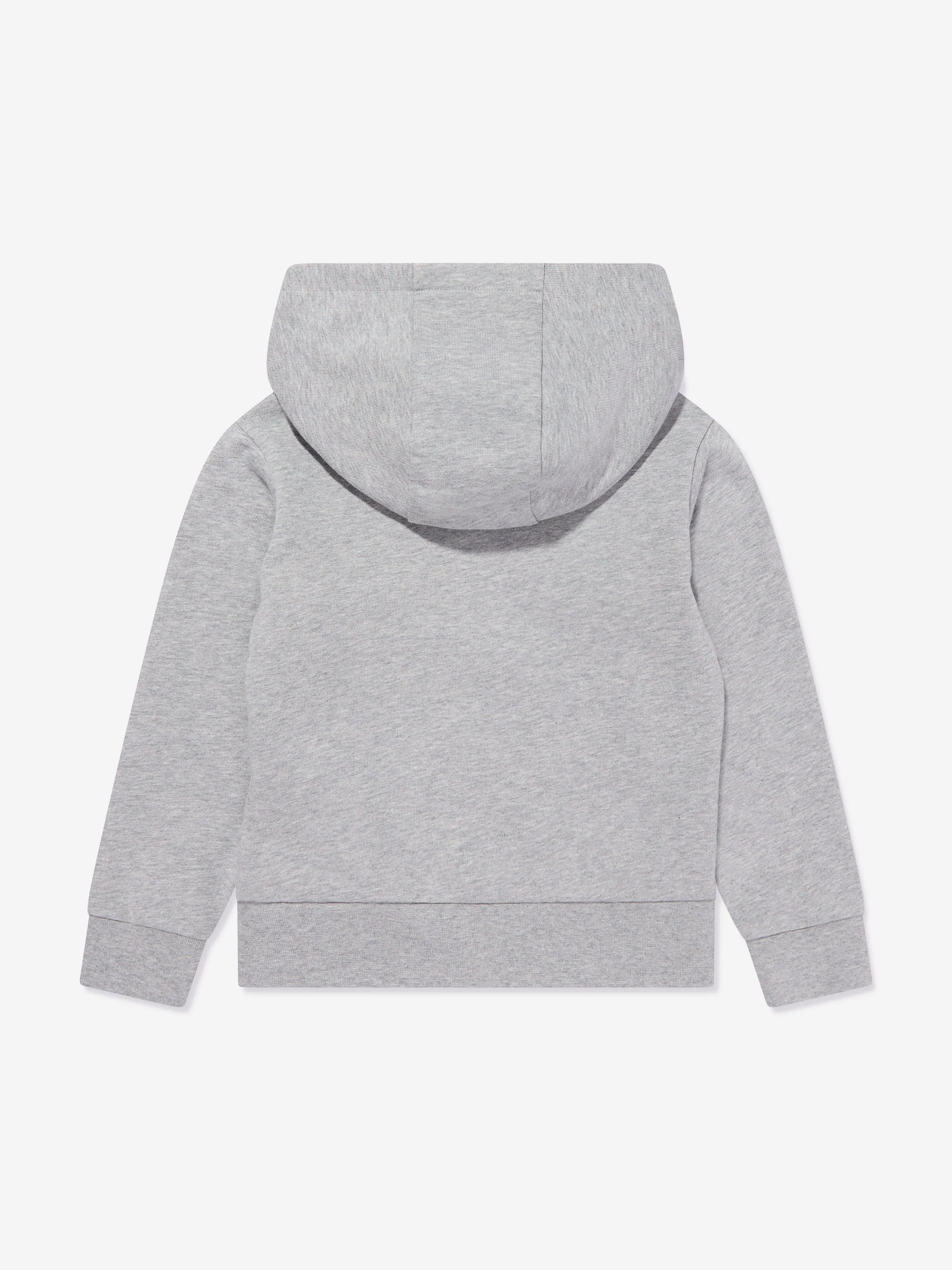 Moncler Enfant Jungen Logo Hoodie in Grau