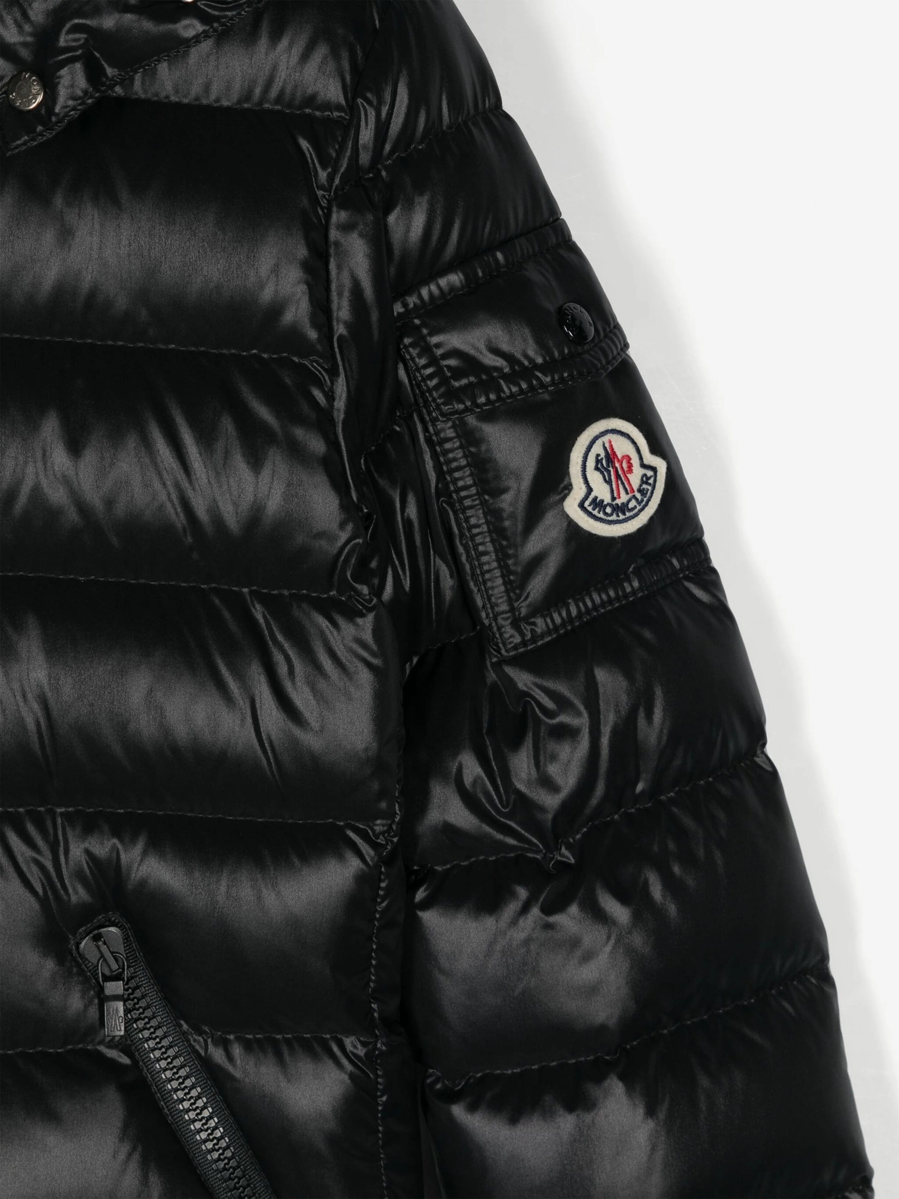 Moncler Enfant Mädchen Daunengefütterte Babyjacke in Schwarz
