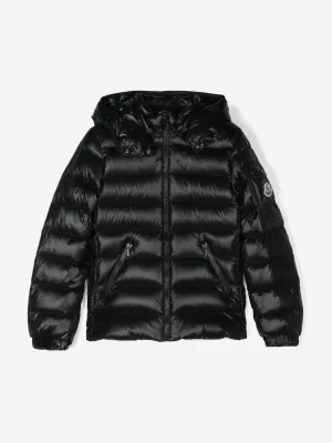 Moncler Enfant Mädchen Daunengefütterte Babyjacke in Schwarz