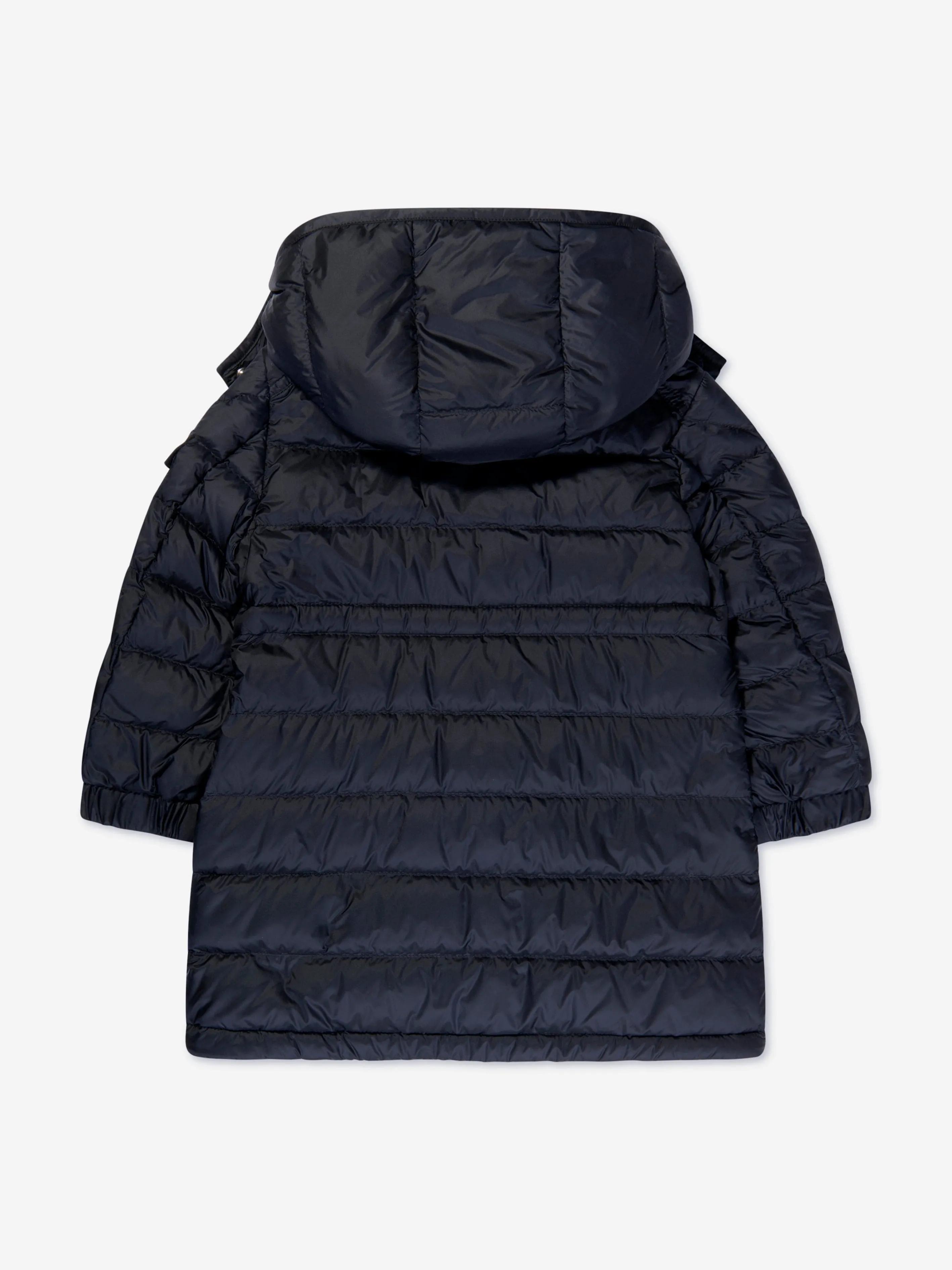 Moncler Enfant Mädchen Daunengefütterte Meillon Lange Parka in Marine