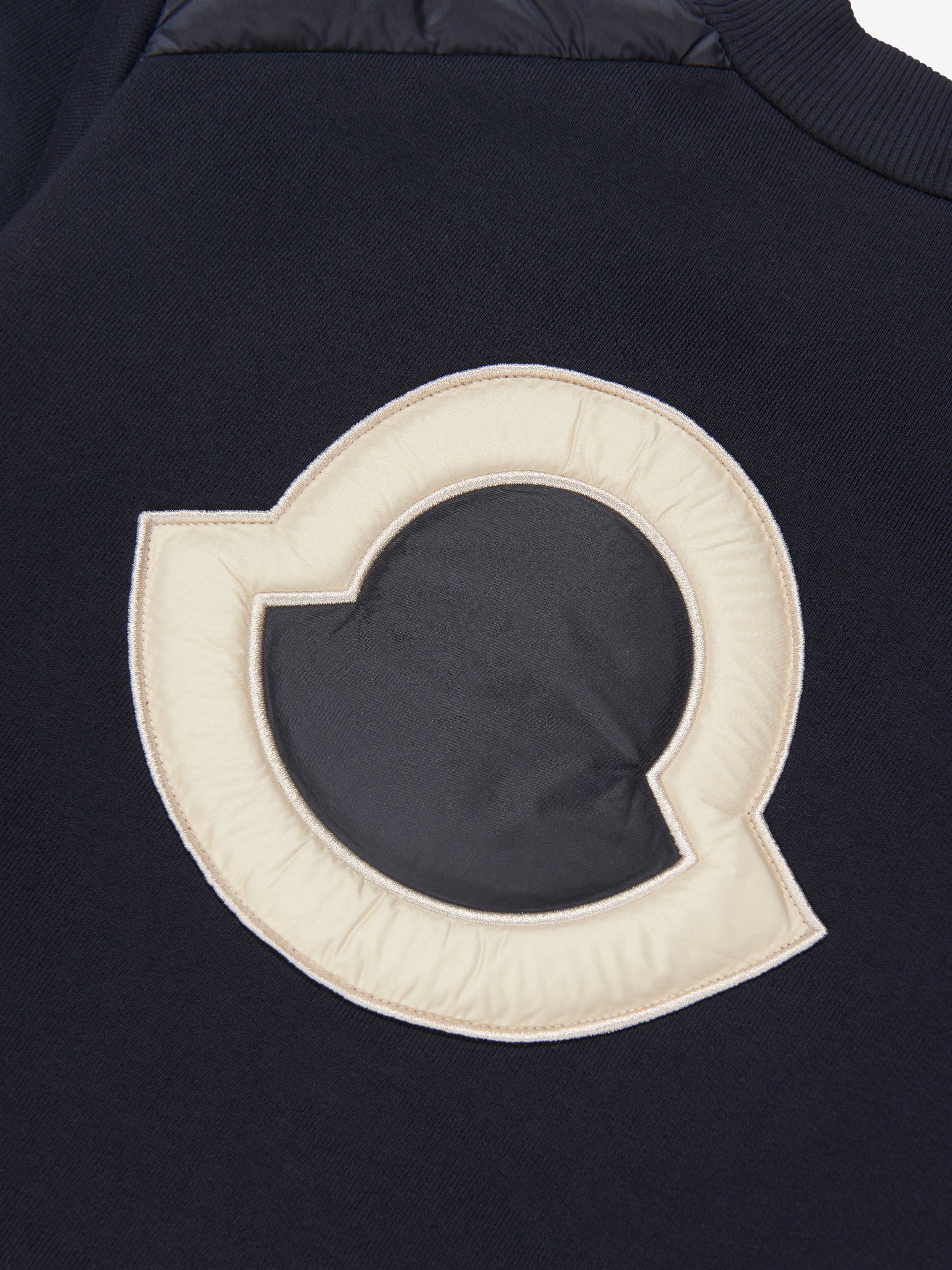 Moncler Enfant Mädchen Daunengefütterte Cardigan mit Reißverschluss in Marine