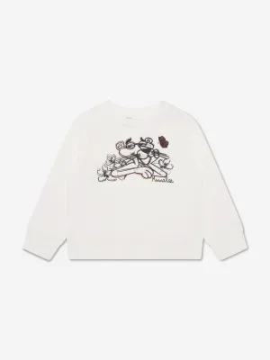 Monnalisa Mädchen Pink Panther Sweatshirt in Elfenbein