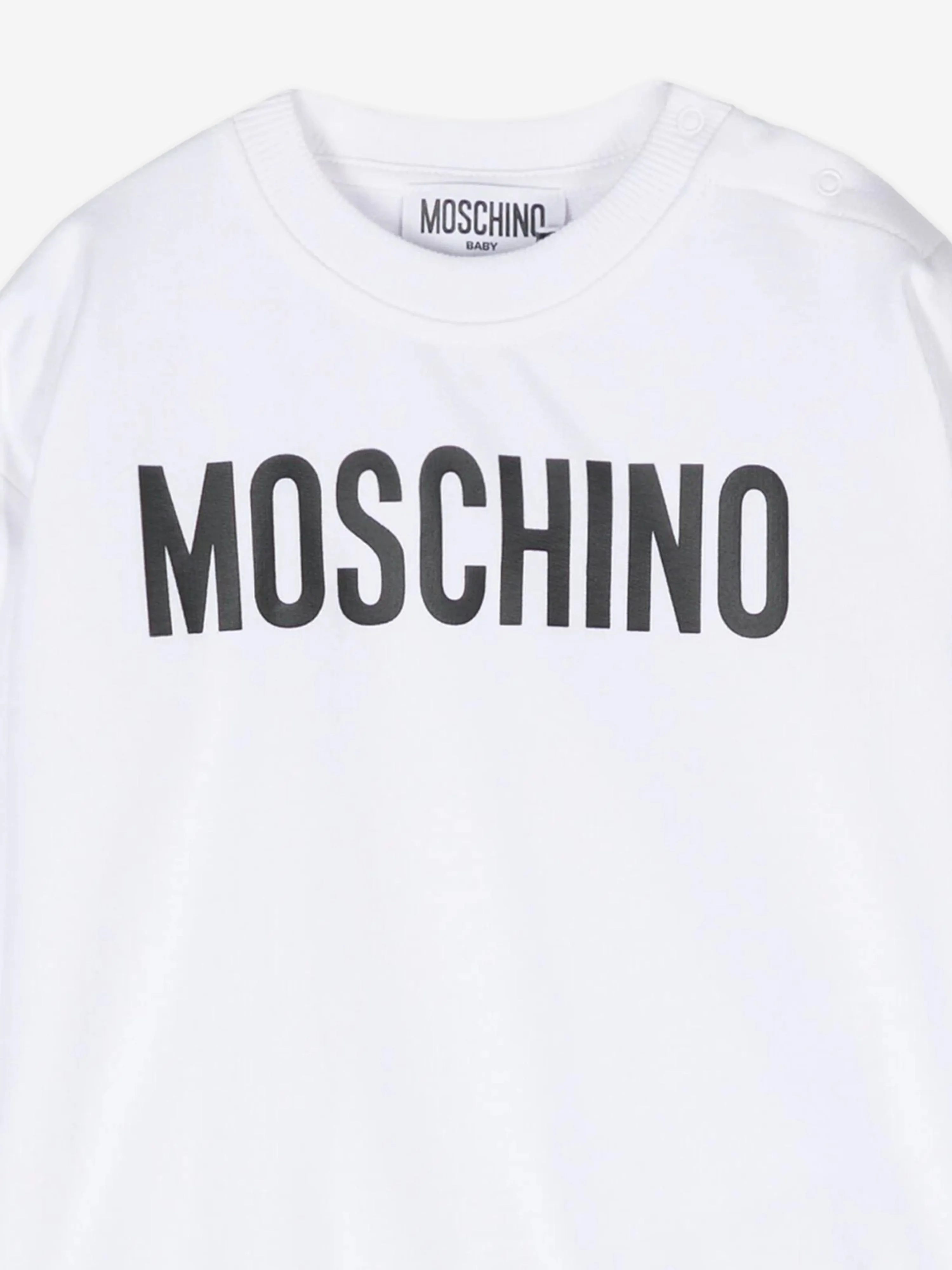 Moschino Baby Logo-Sweatshirt in Weiß