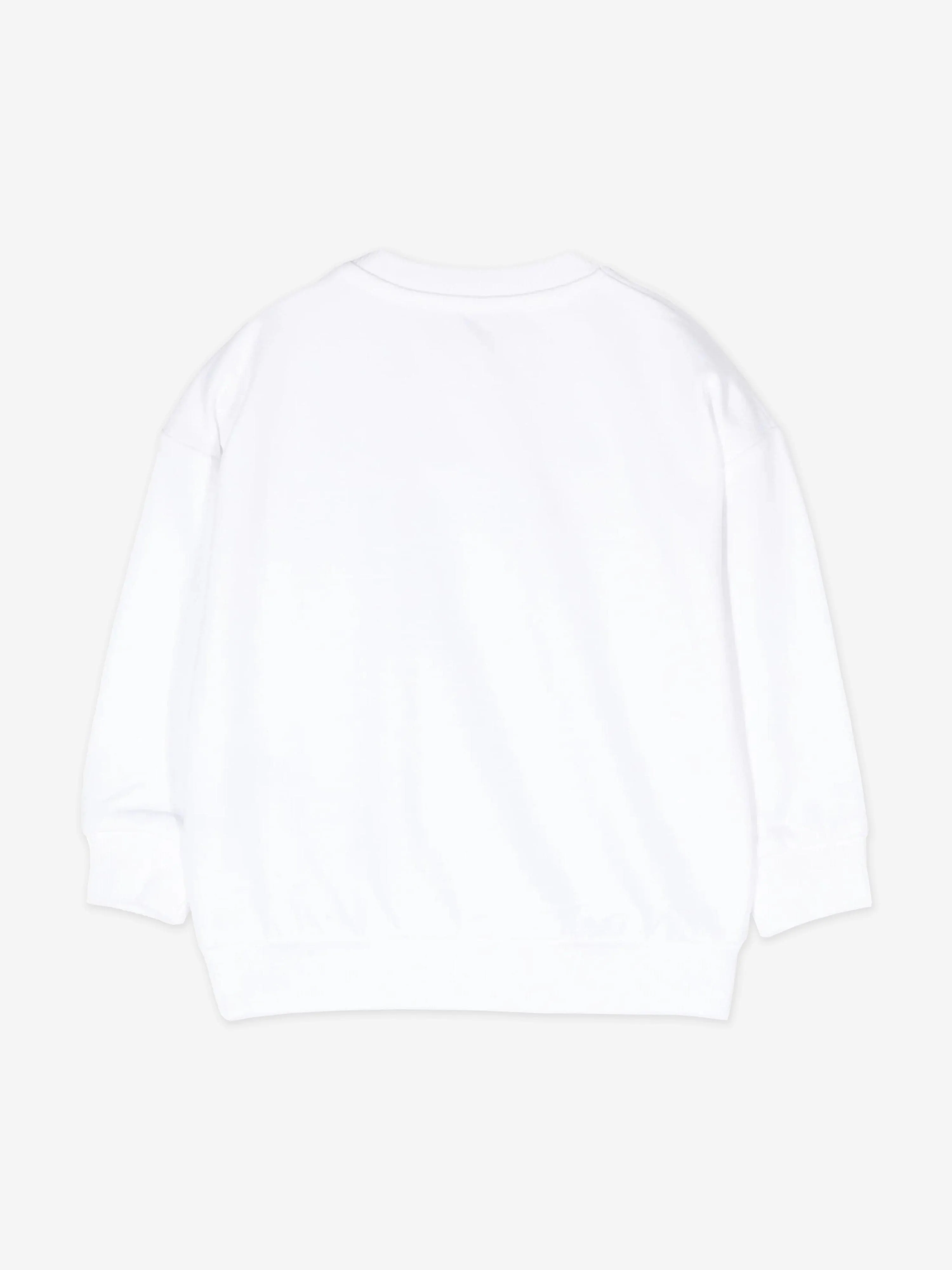 Moschino Baby Logo-Sweatshirt in Weiß