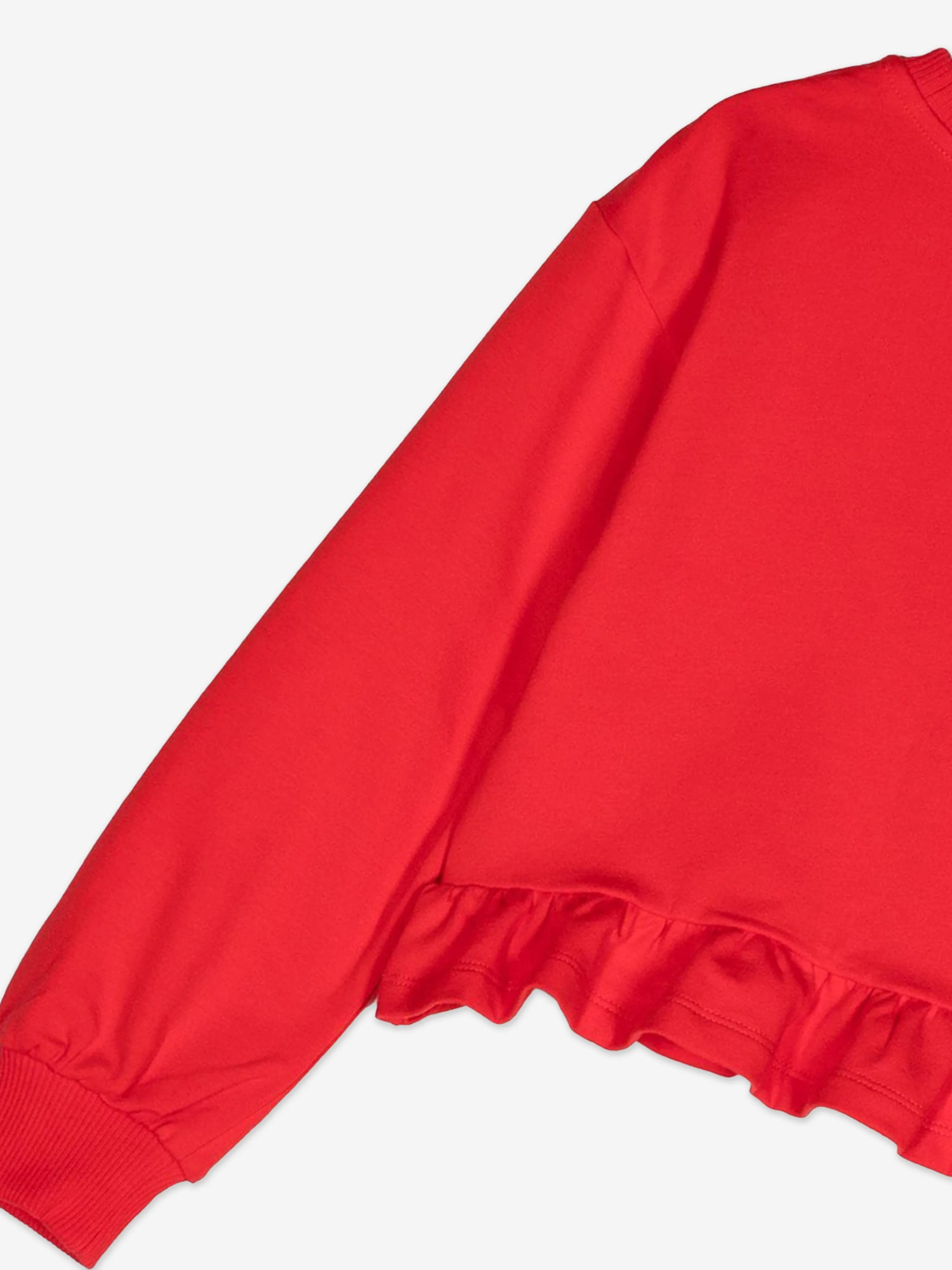Moschino Mädchen Teddybär Logo Sweatshirt in Rot