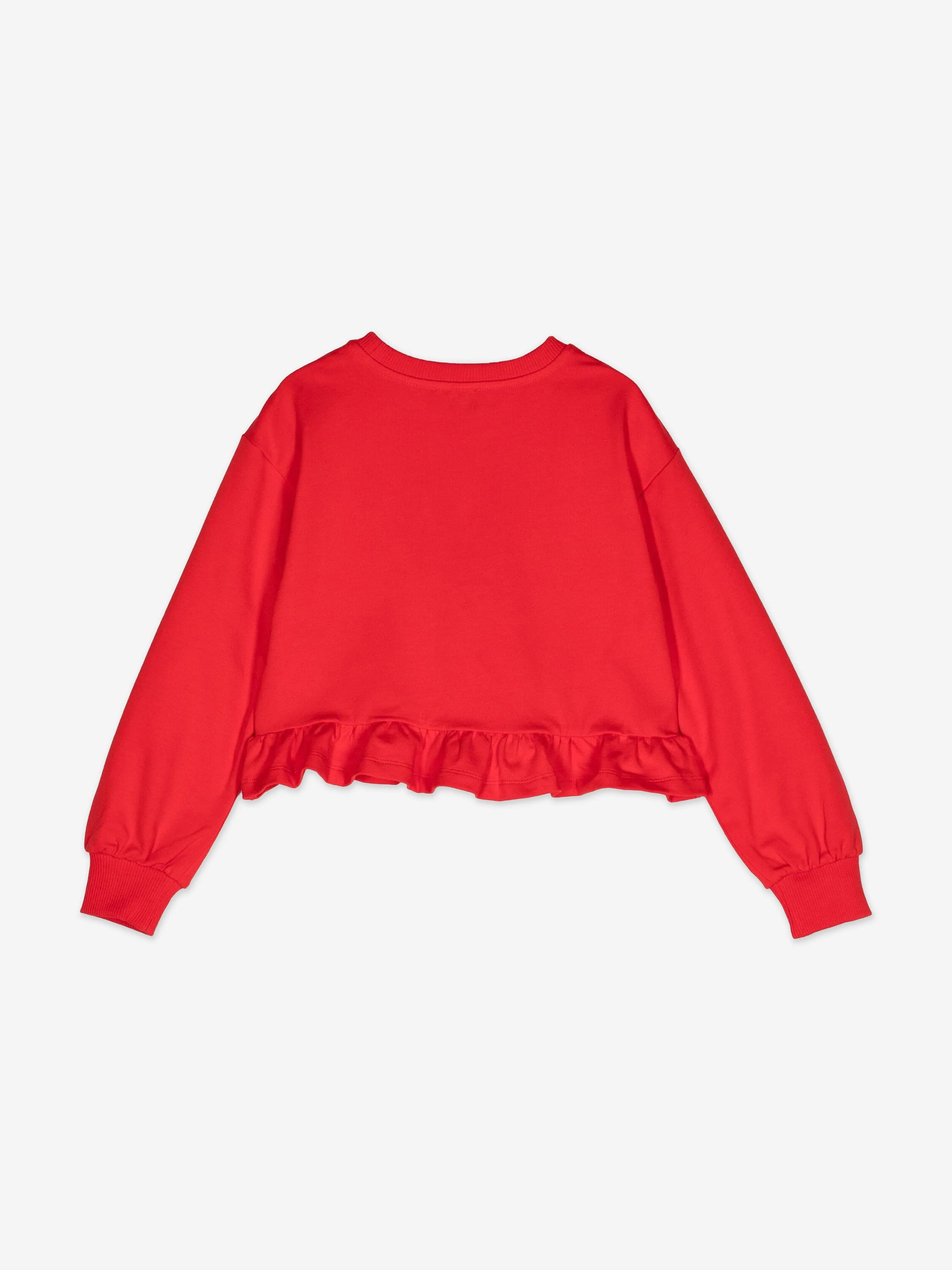 Moschino Mädchen Teddybär Logo Sweatshirt in Rot