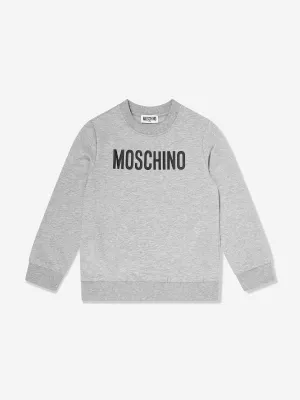 Moschino Kids Logo-Sweatshirt in Grau