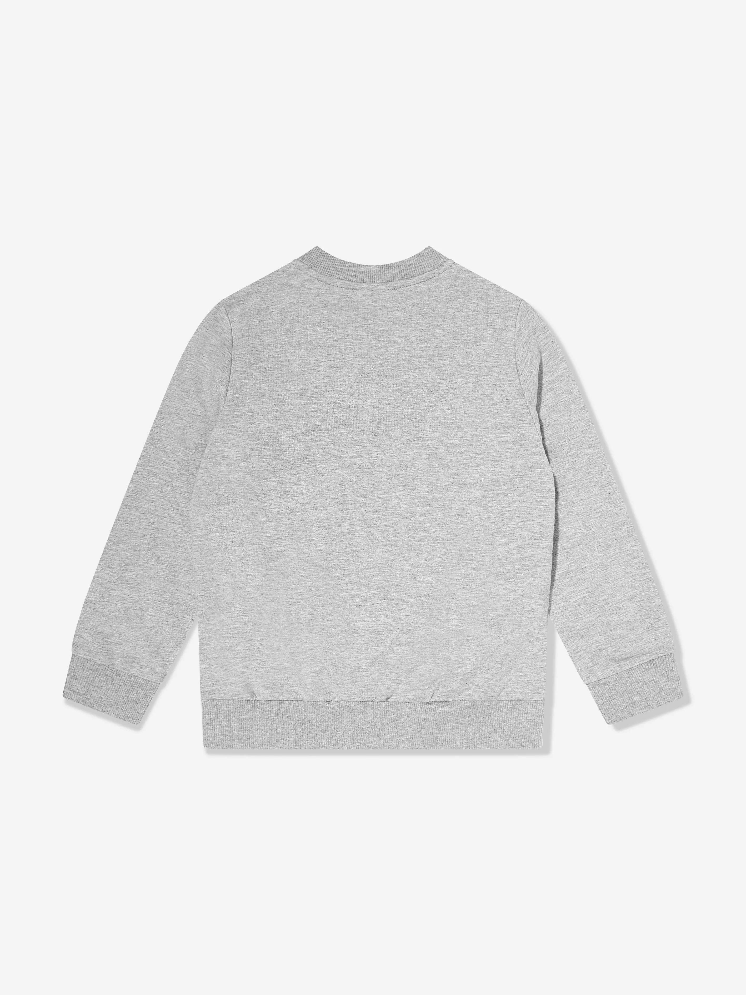 Moschino Kids Logo-Sweatshirt in Grau