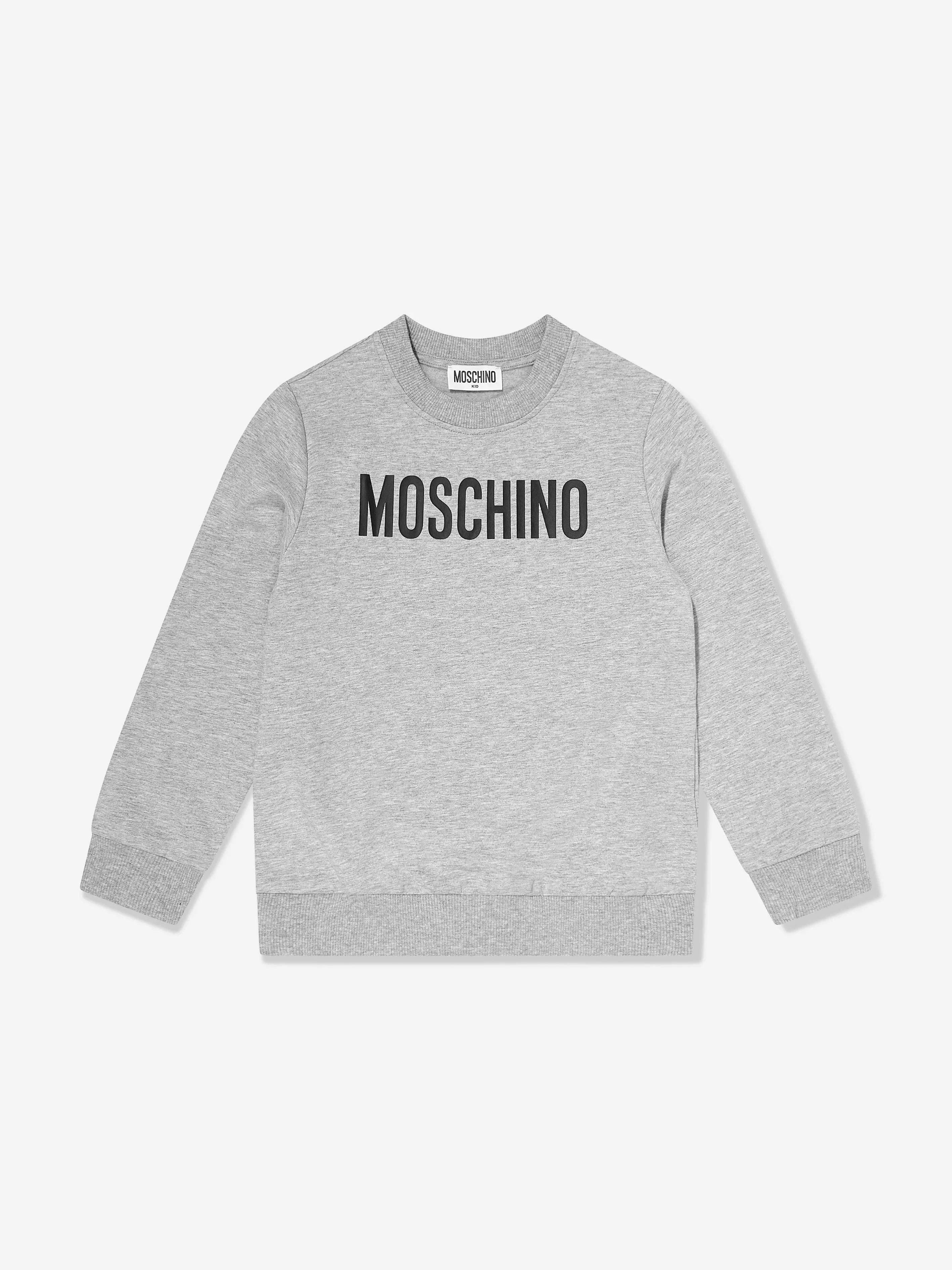Moschino Kids Logo-Sweatshirt in Grau