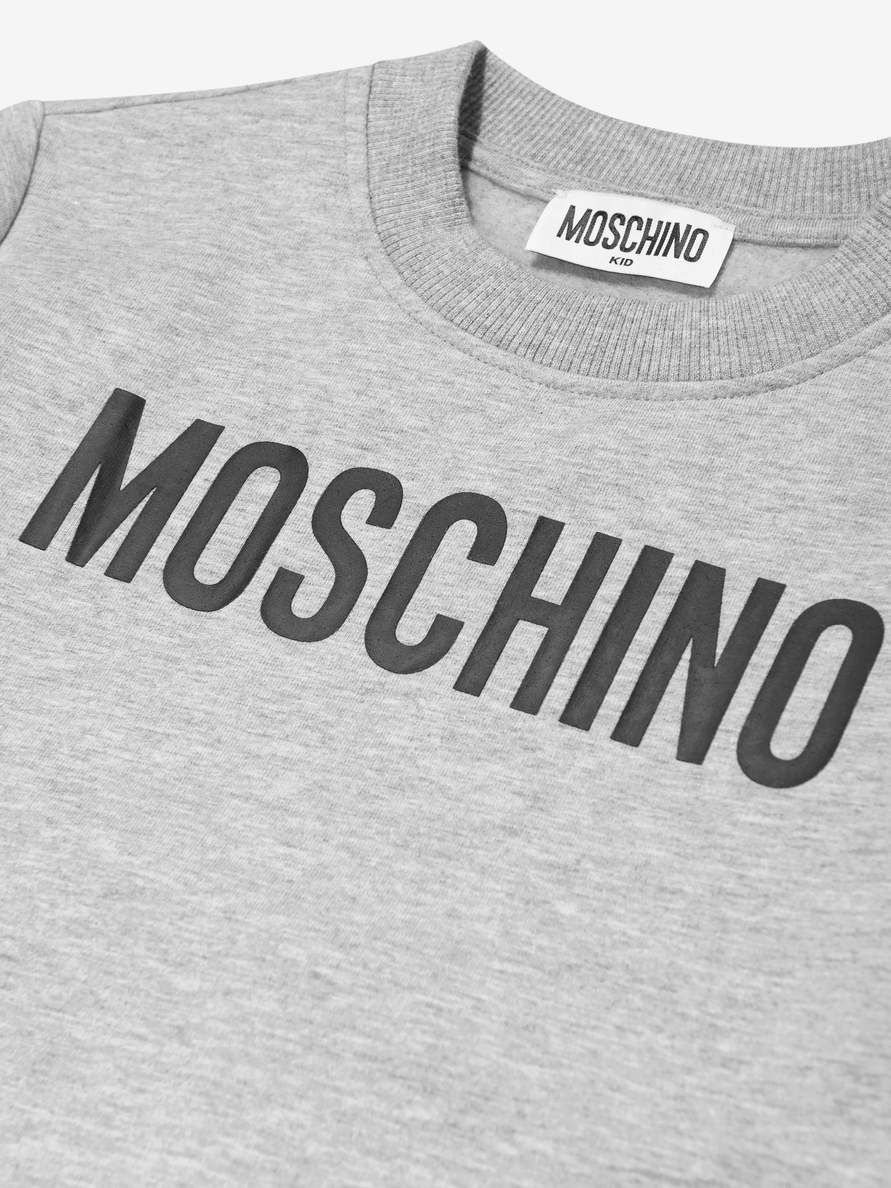 Moschino Kids Logo-Sweatshirt in Grau