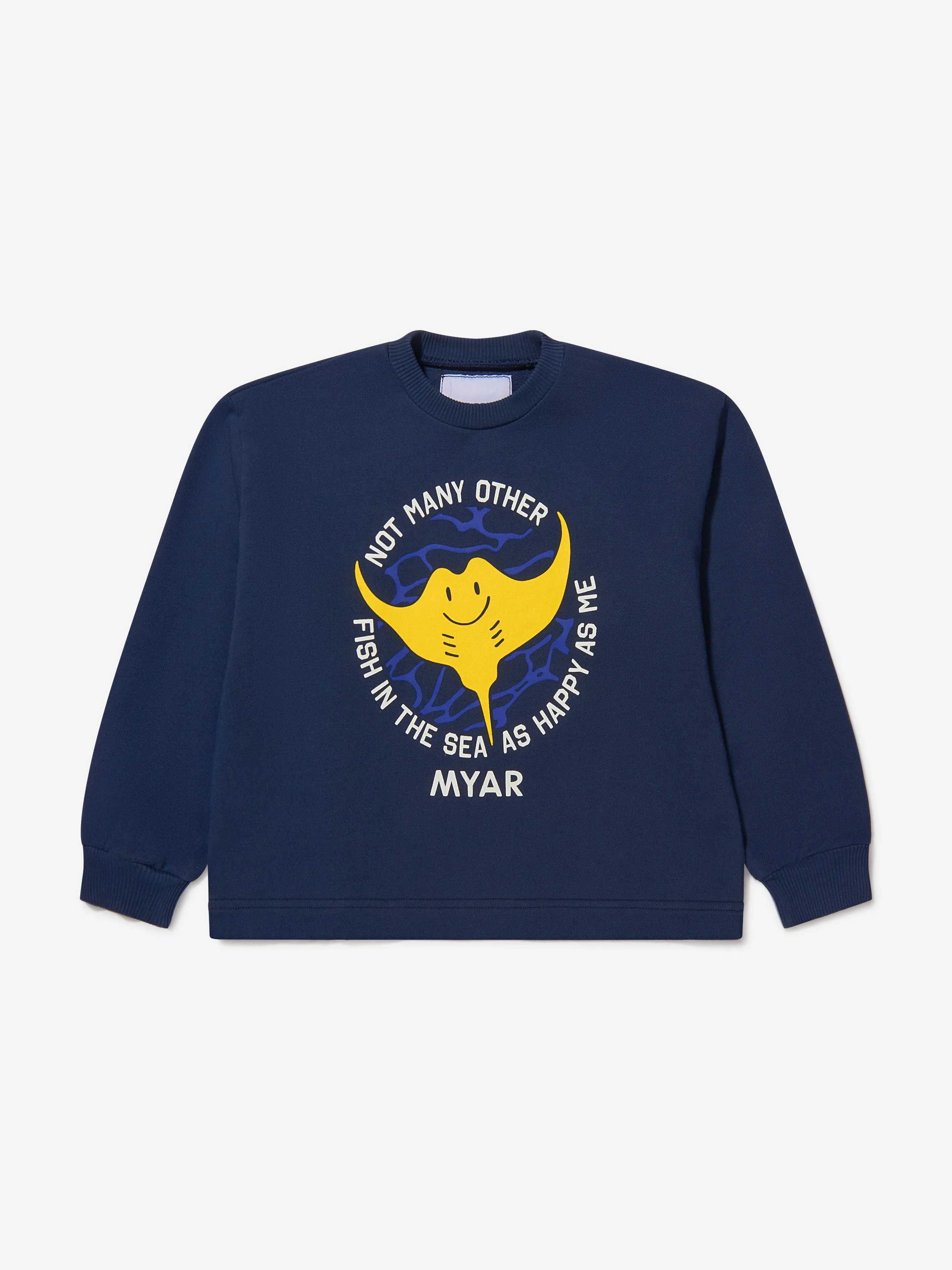 Myar Boys Baumwoll-Fischdruck Sweatshirt