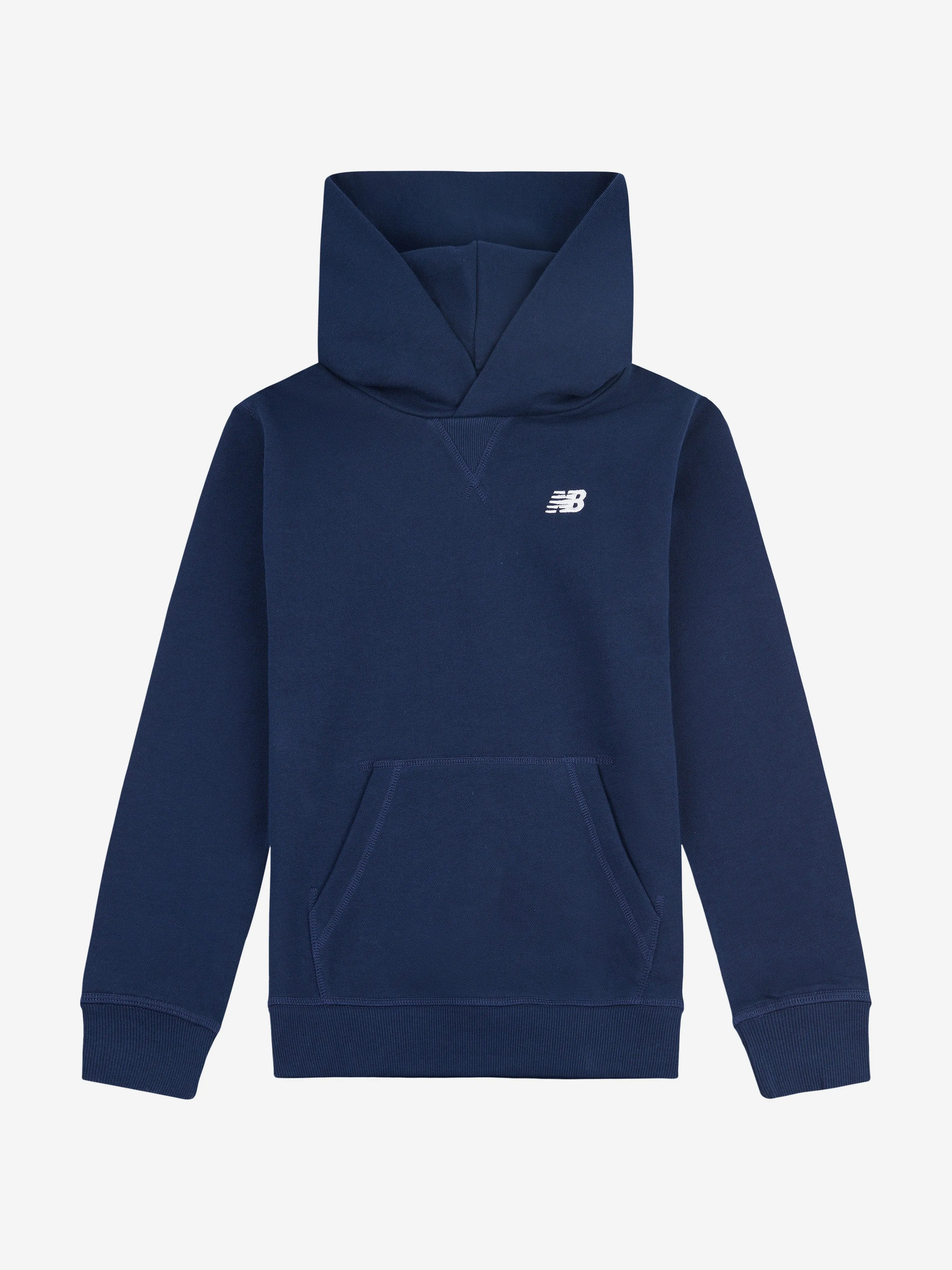 New Balance Jungen French Terry Kapuzenpullover mit kleinem Logo in Marineblau