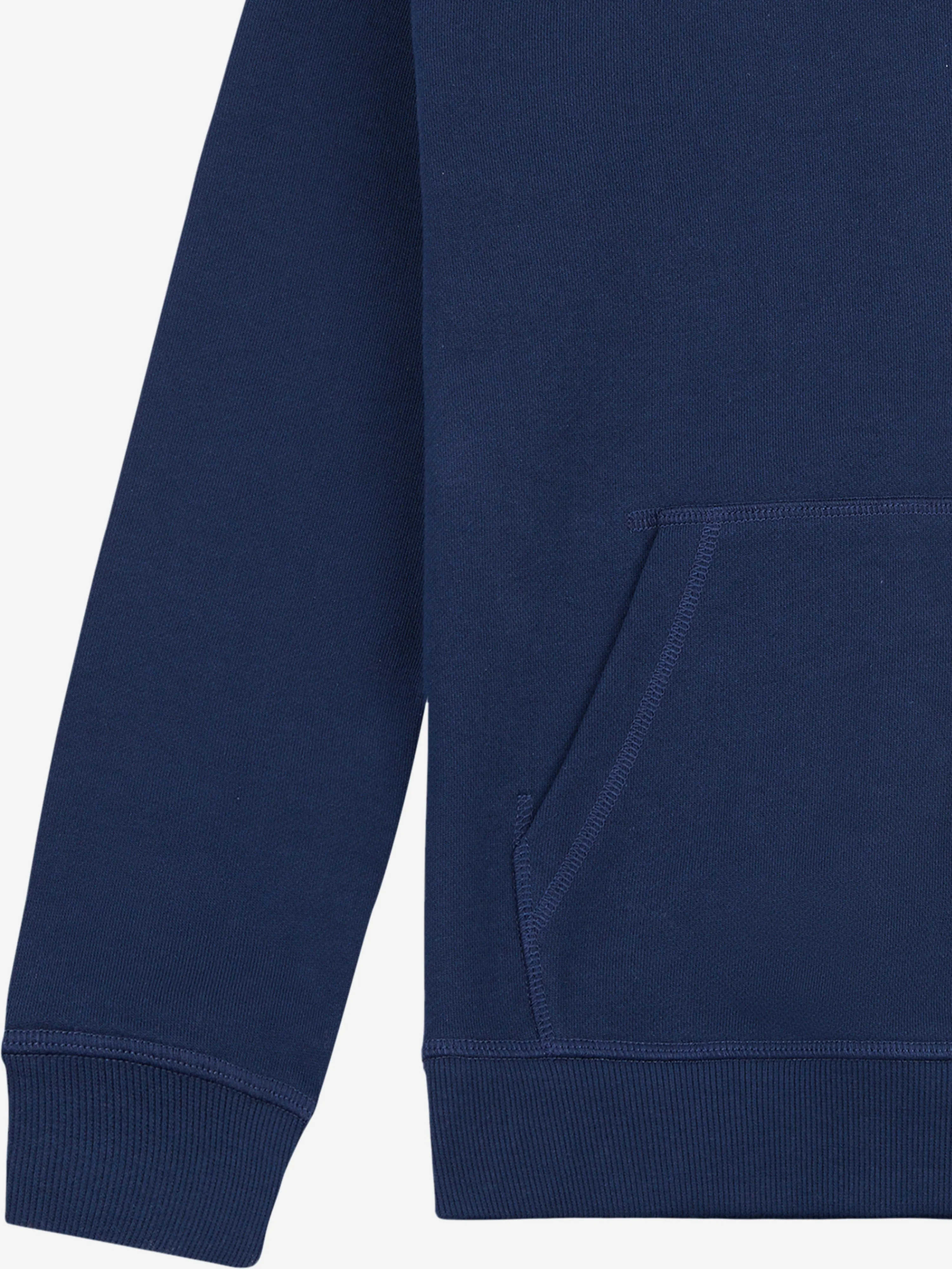 New Balance Jungen French Terry Kapuzenpullover mit kleinem Logo in Marineblau