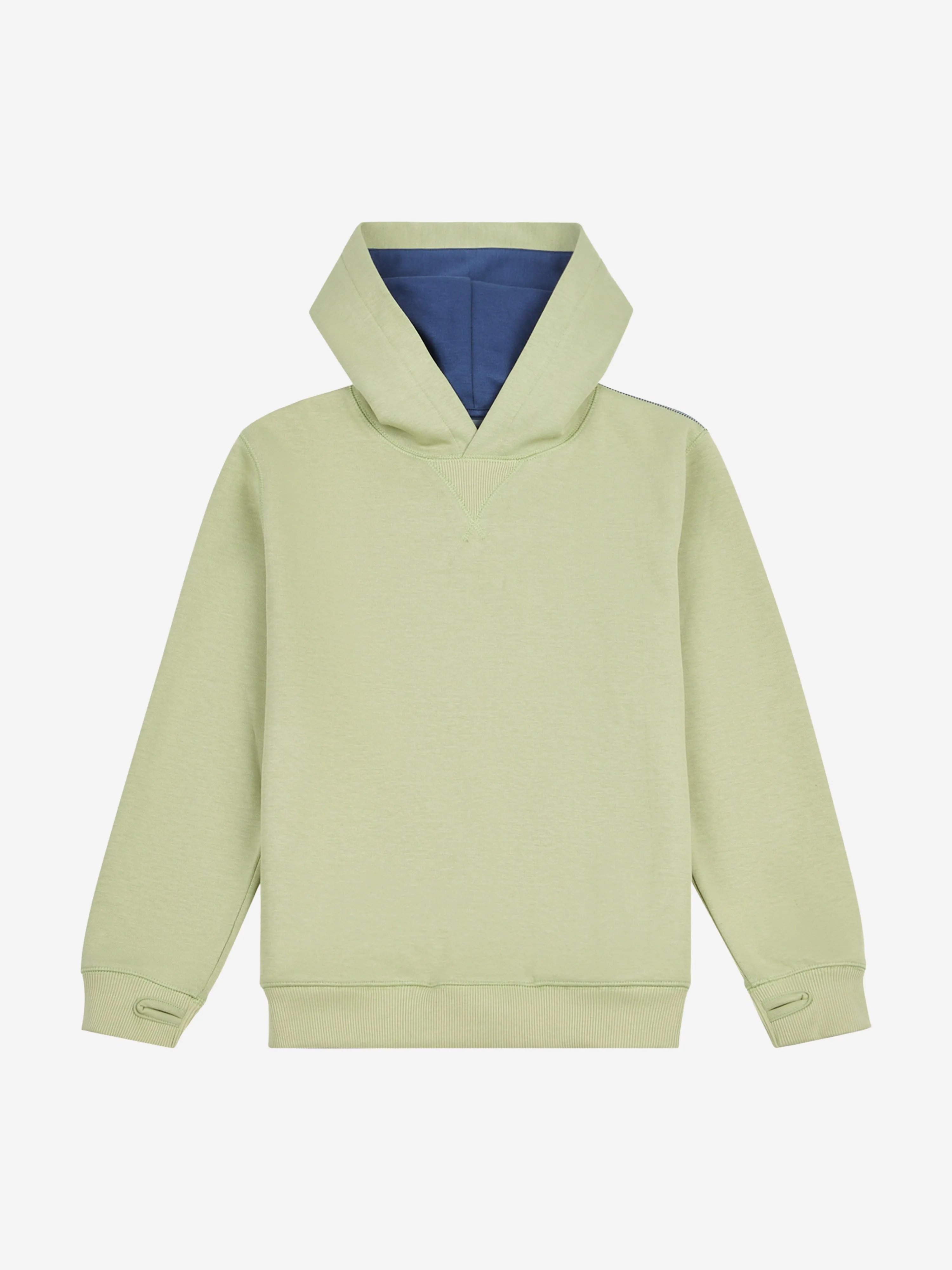 New Balance Boys Premium Kontrast Hoodie in Grün