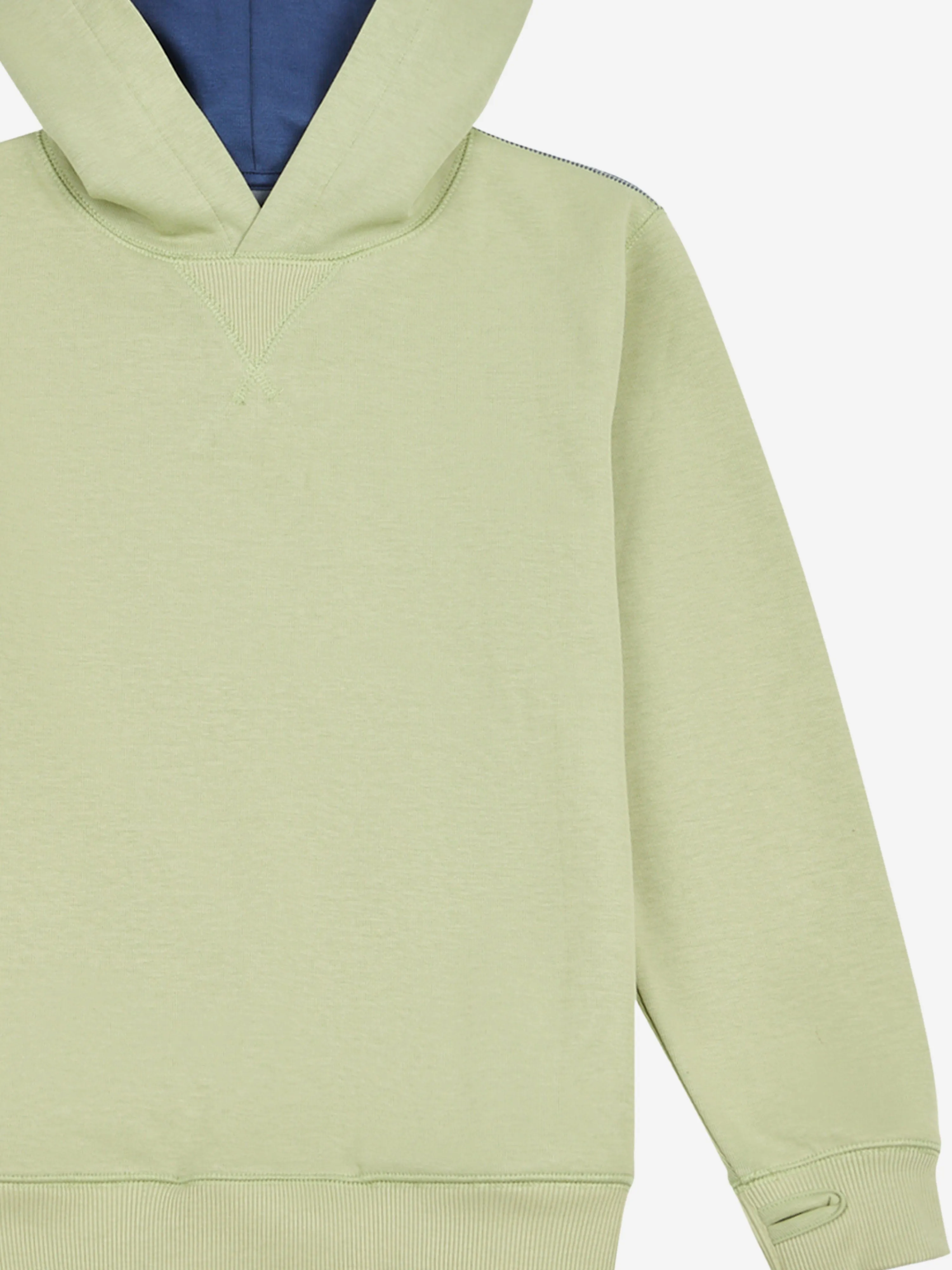 New Balance Boys Premium Kontrast Hoodie in Grün