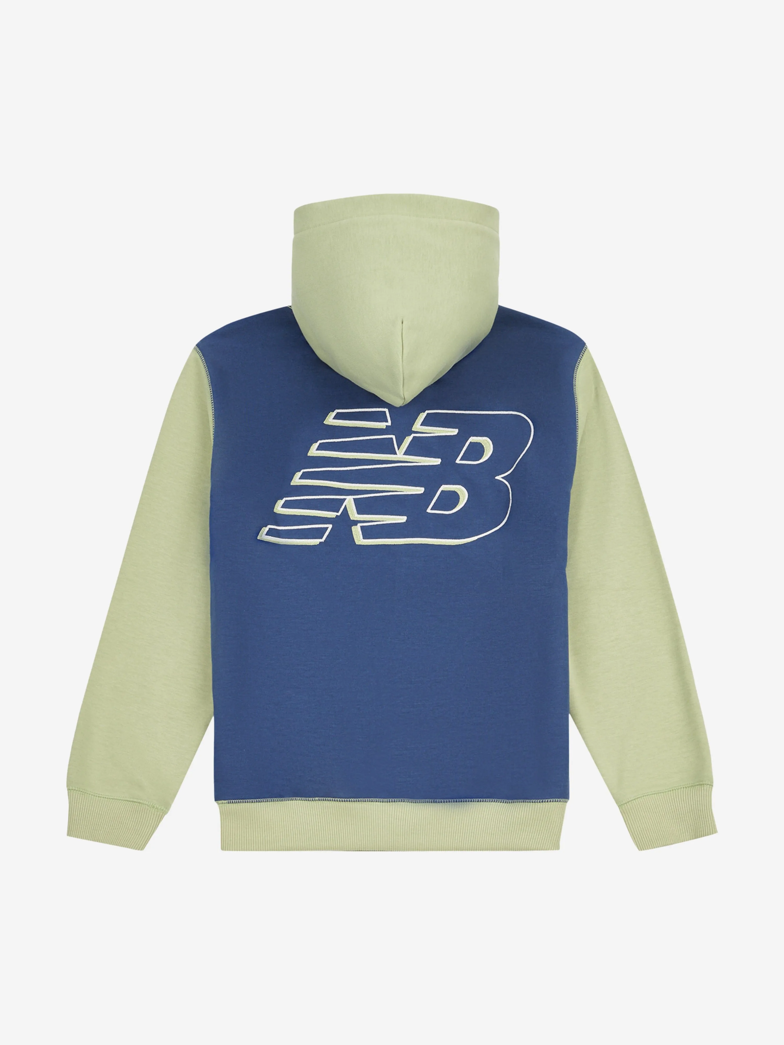 New Balance Boys Premium Kontrast Hoodie in Grün