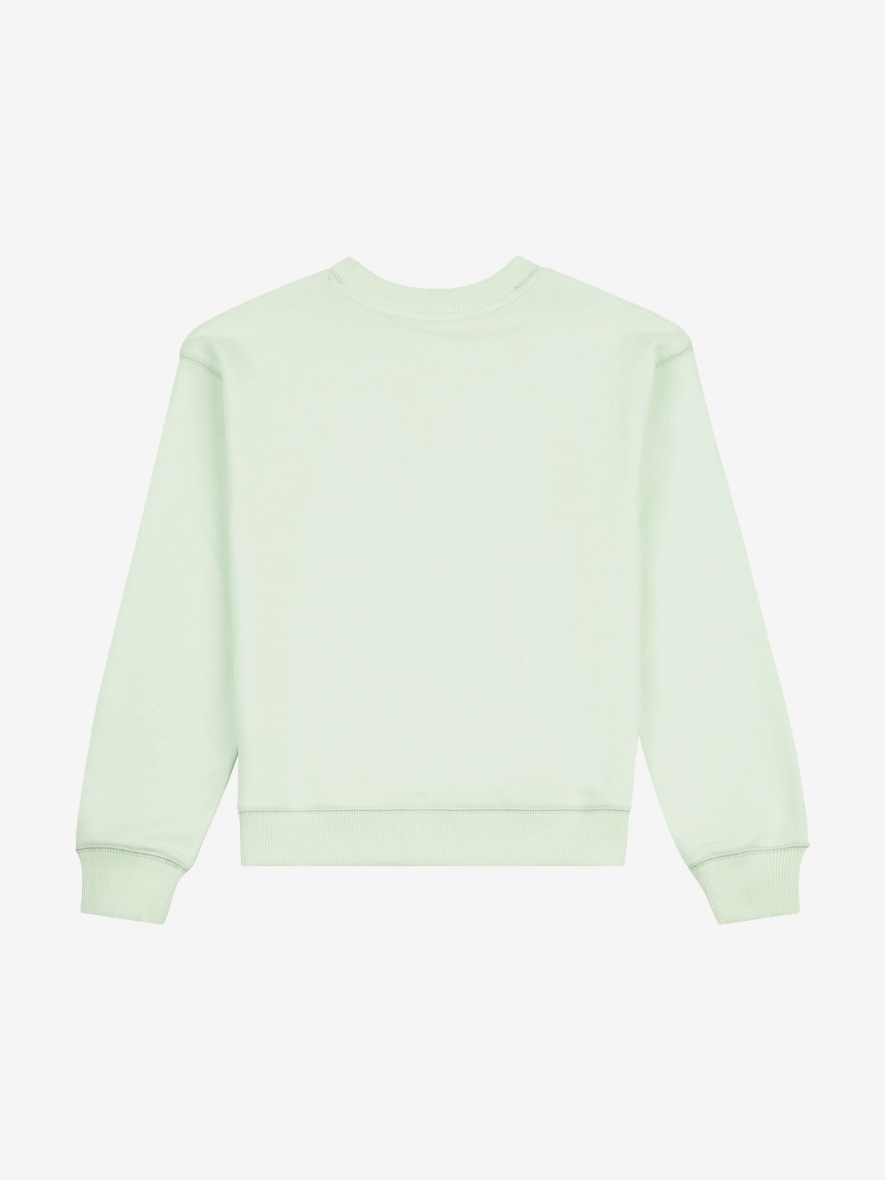 New Balance Mädchen French Terry Sweatshirt mit kleinem Logo in Grün