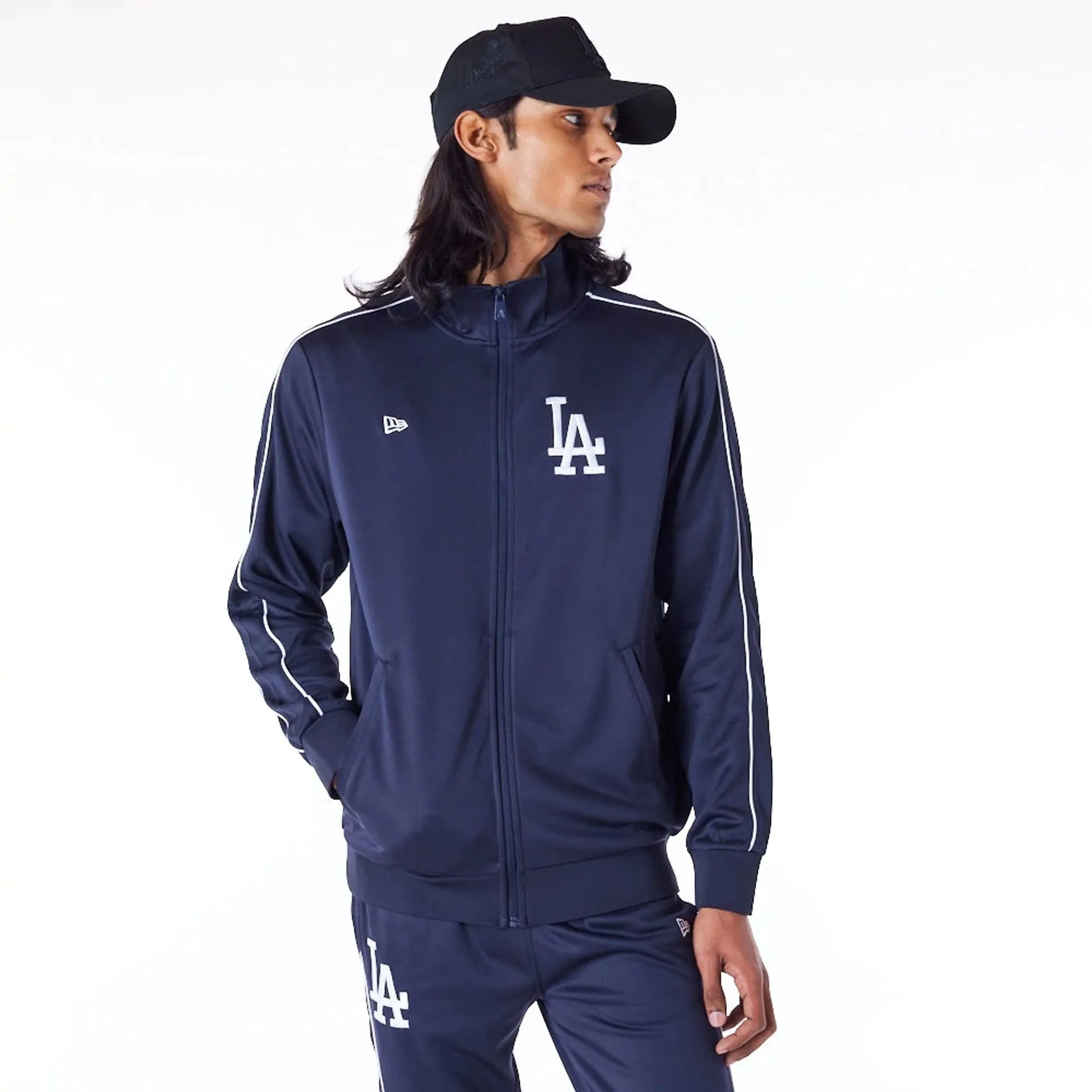 New Era Sportjacken & Mäntel LA Dodgers MLB Track Top Dunkelblaue Trackjacke