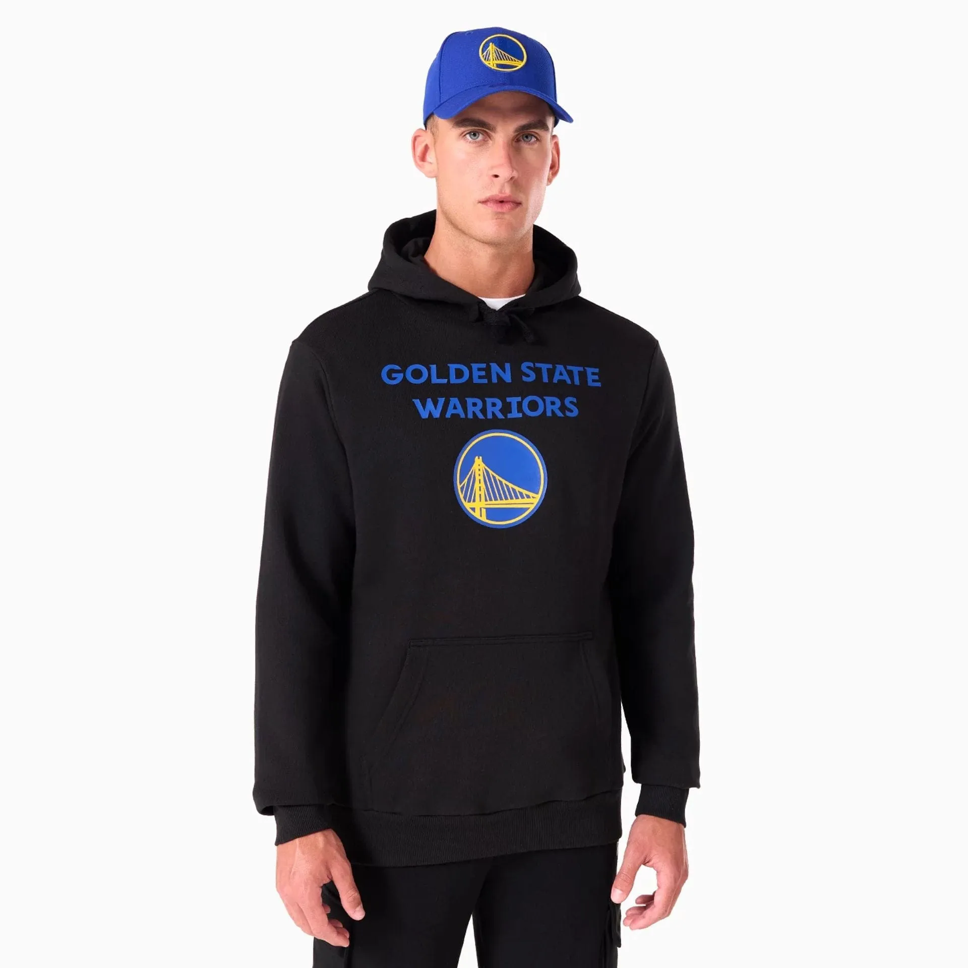New Era Sweatshirts und Hoodies Golden State Warriors NBA schwarze Pullover-Hoodie