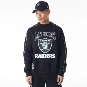 New Era Sweatshirts und Hoodies Las Vegas Raiders NFL Grafik Schwarz Crewneck Pullover