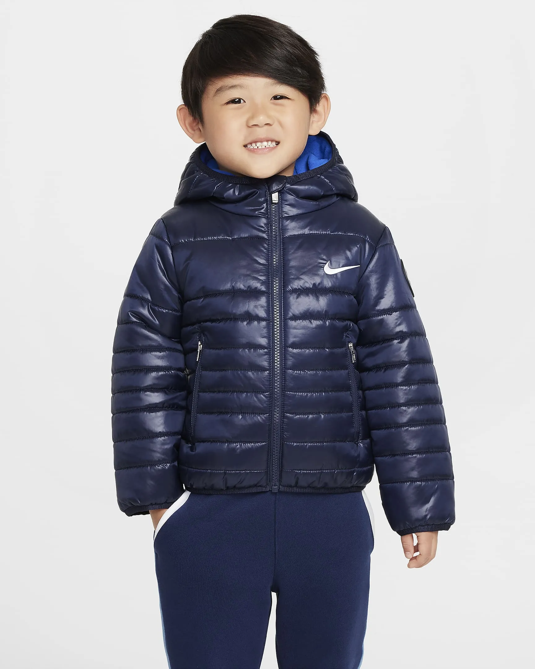 Nike Jungen Steppjacke in Marineblau