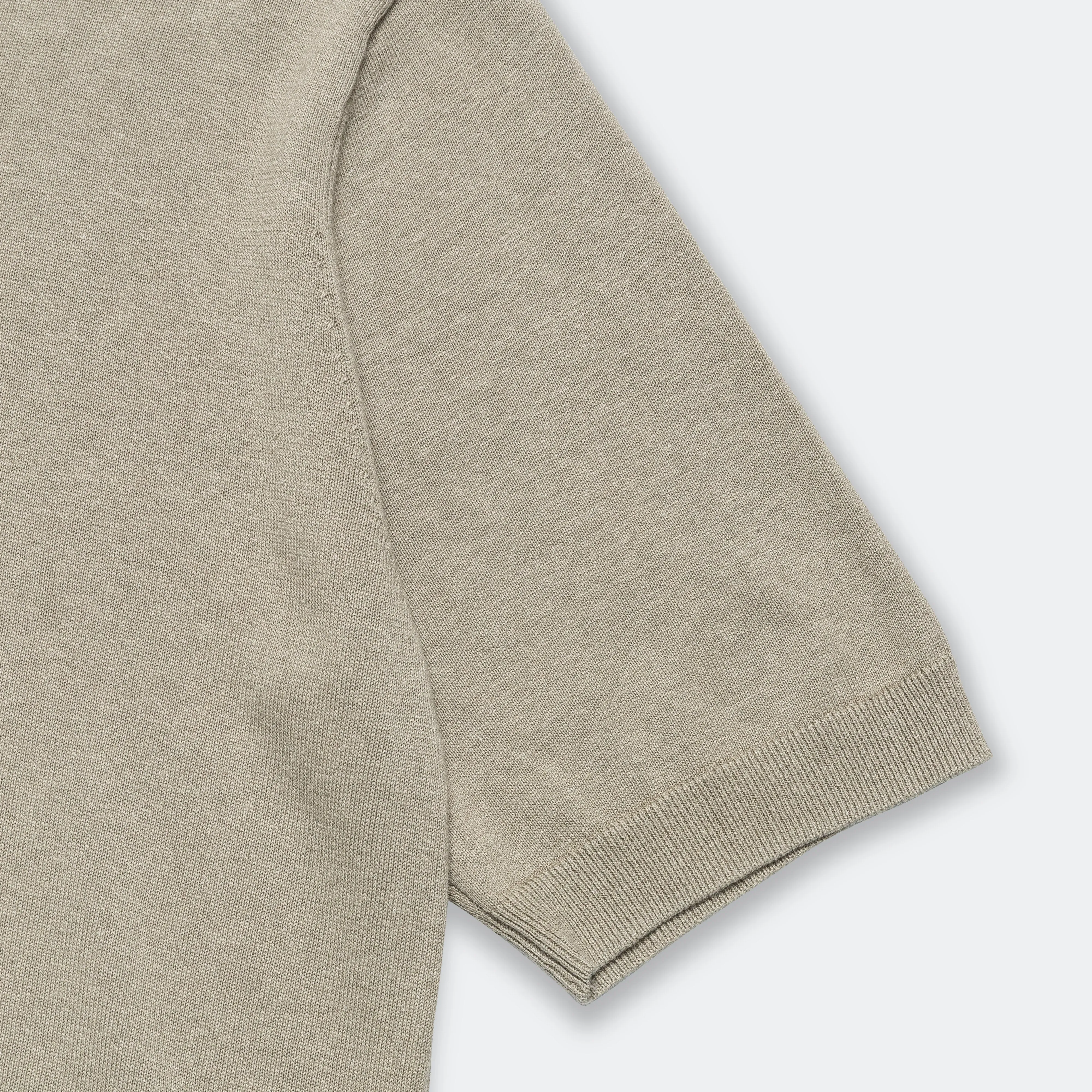 Norse Projects Kleidung Rhys Baumwolle-Leinen T-Shirt - Lehm