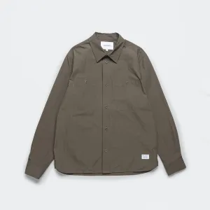 Norse Projects Kleidung Silas Tech Poplin Hemd 2.0 - Efeugrün