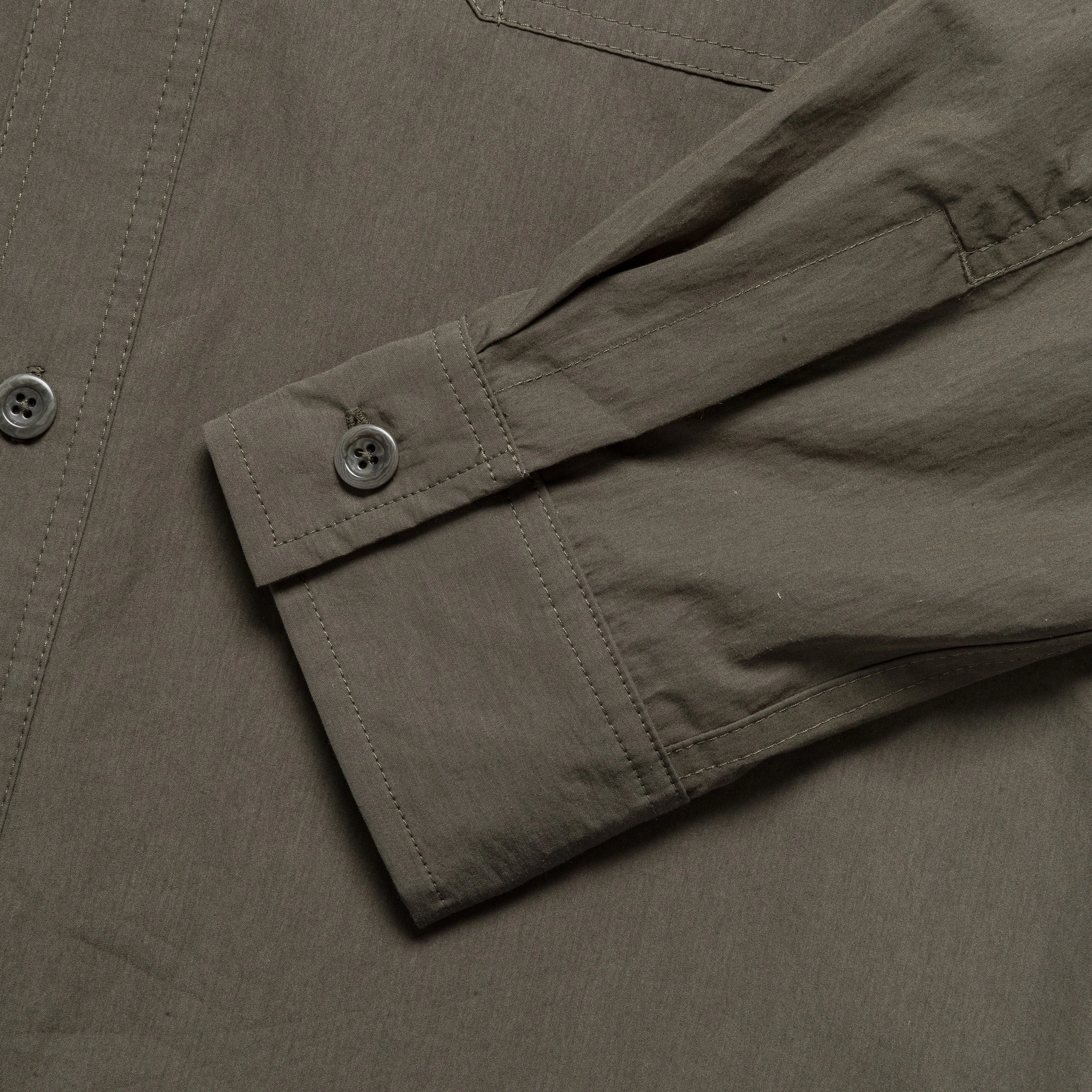 Norse Projects Kleidung Silas Tech Poplin Hemd 2.0 - Efeugrün