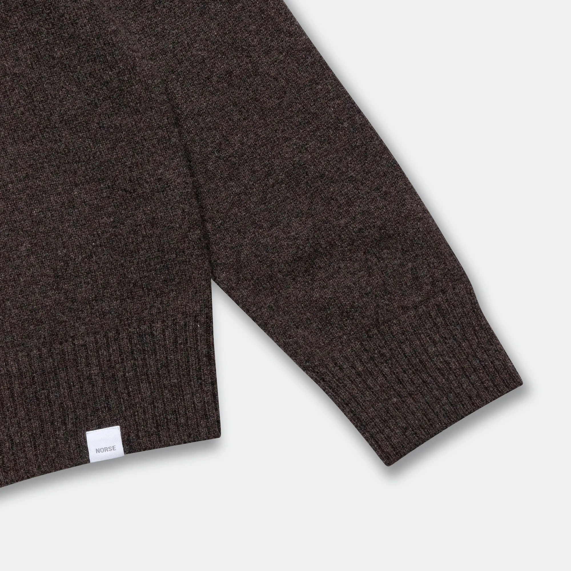 Norse Projects Kleidung Standard Merino Lambswool Polo - Heidebraun