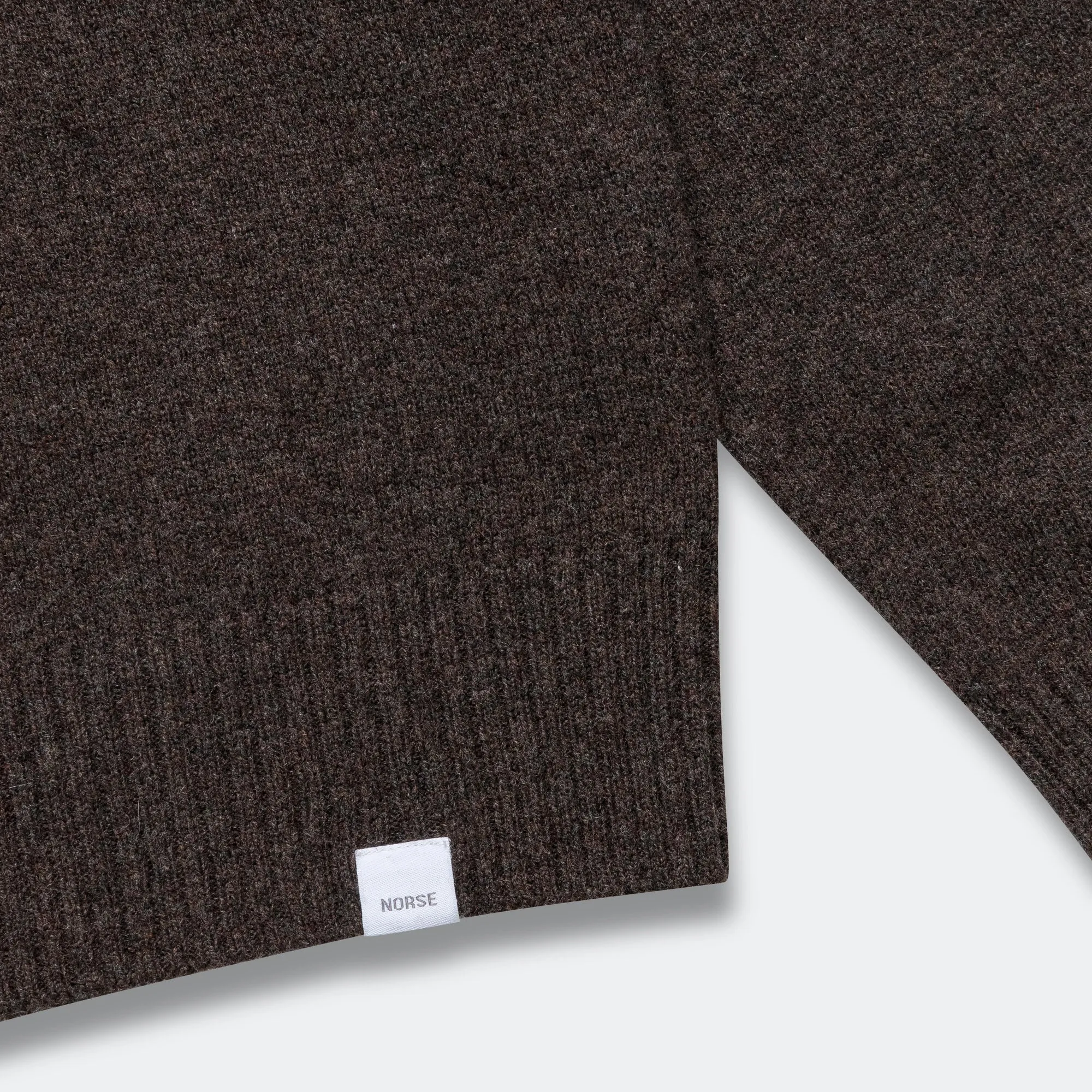 Norse Projects Kleidung Standard Merino Lambswool Polo - Heidebraun