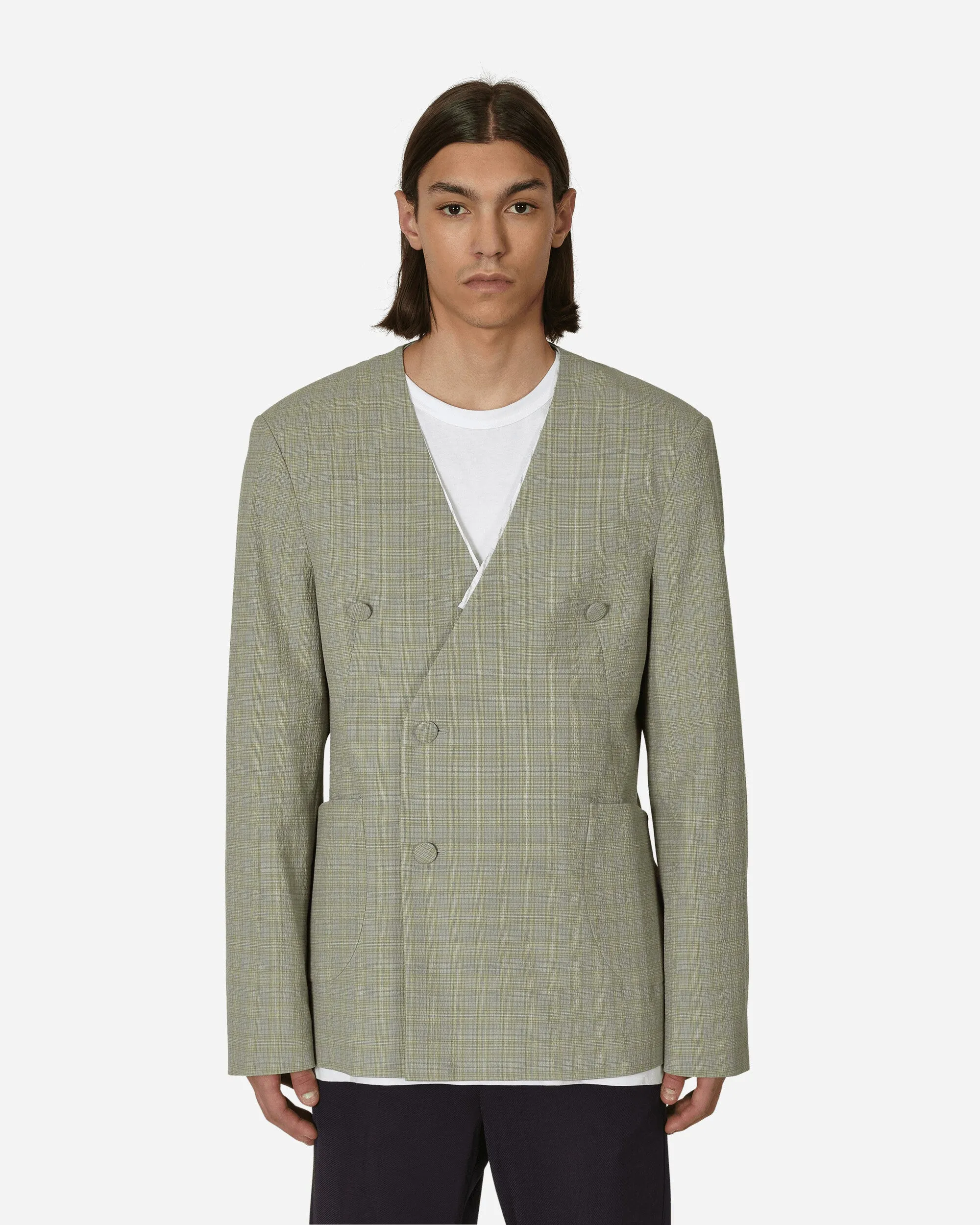 Oma Reversibler Blazer Stein Gelb