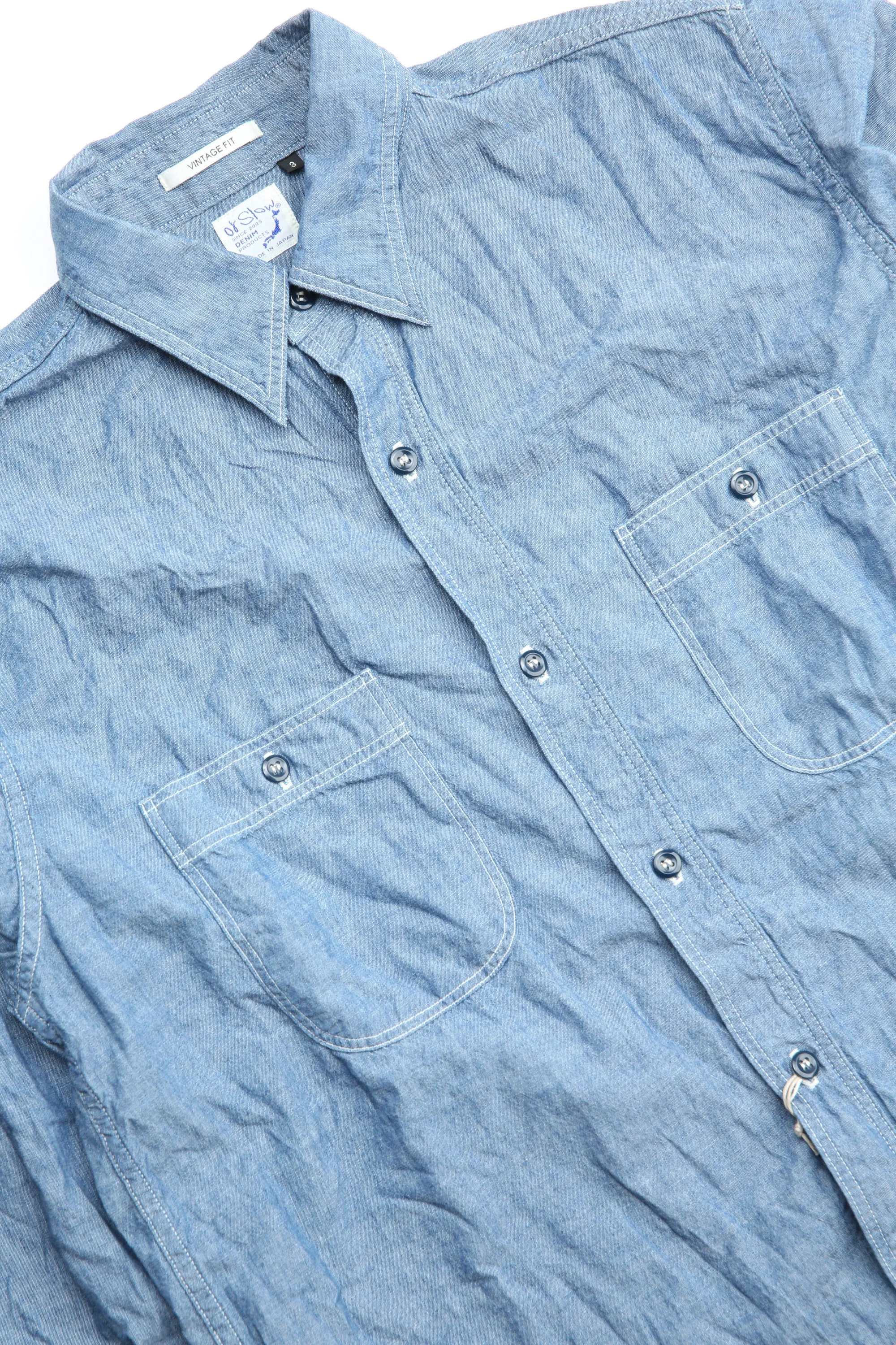 orSlow Vintage Fit Chambray Arbeitshemd - Chambray