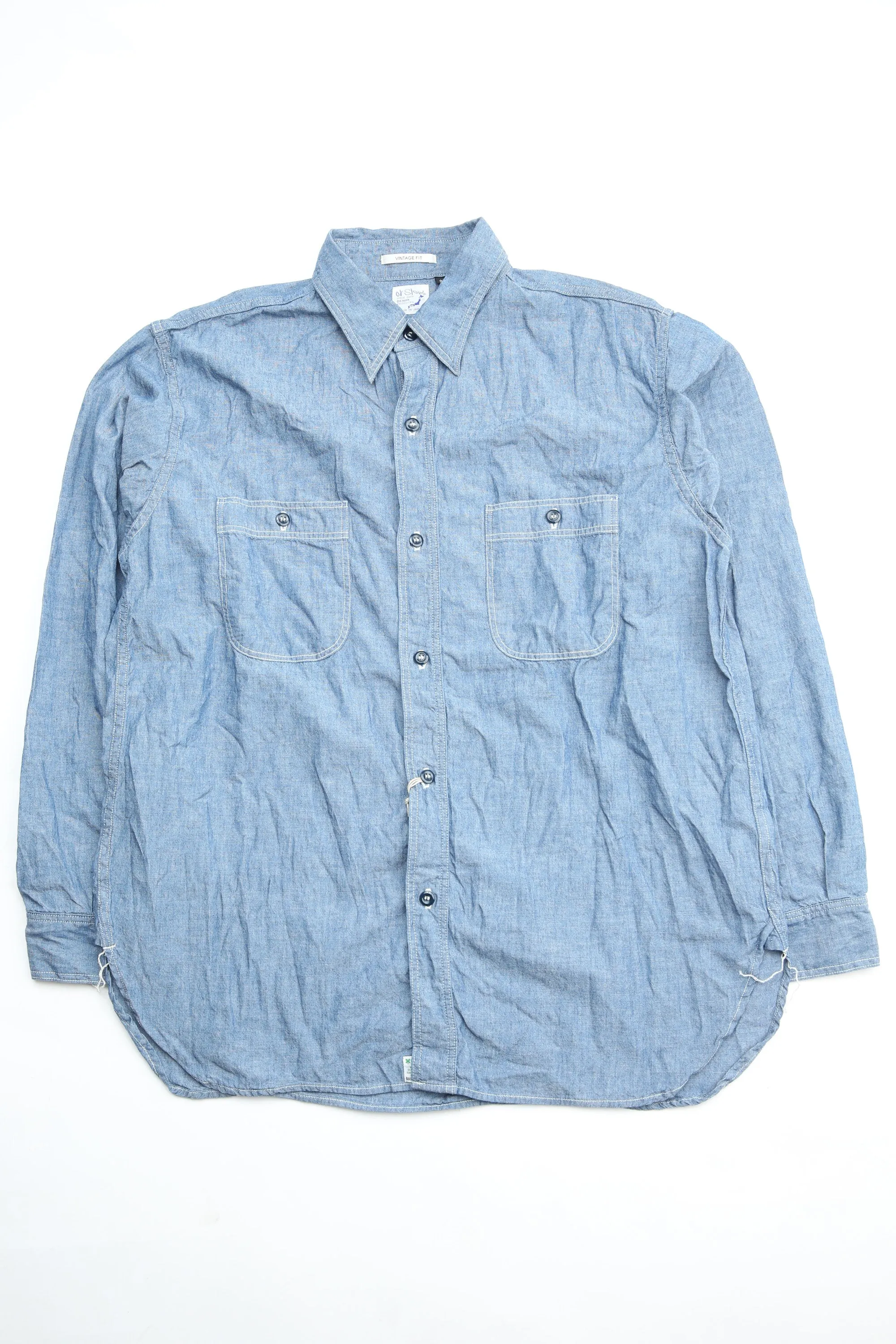 orSlow Vintage Fit Chambray Arbeitshemd - Chambray