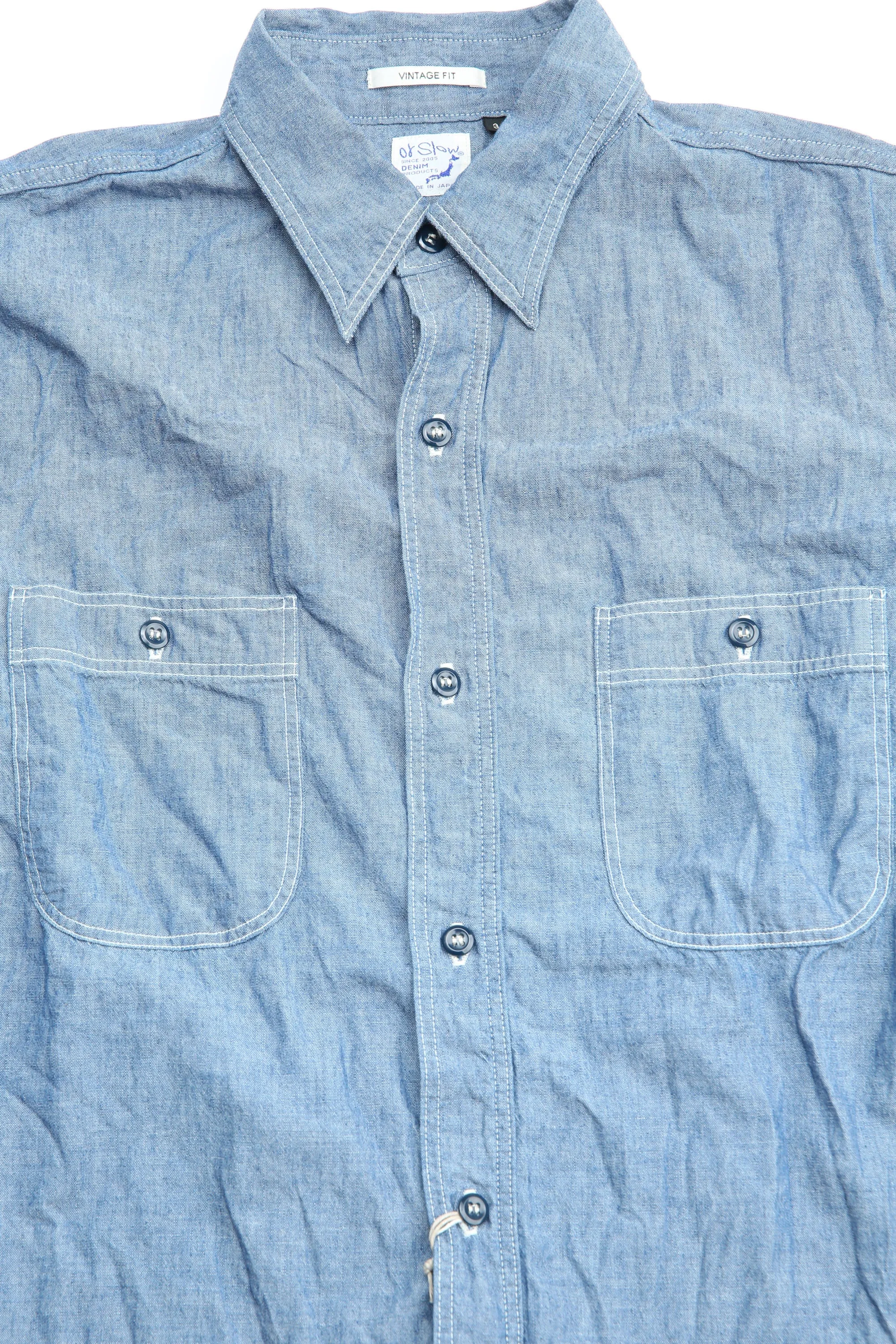 orSlow Vintage Fit Chambray Arbeitshemd - Chambray