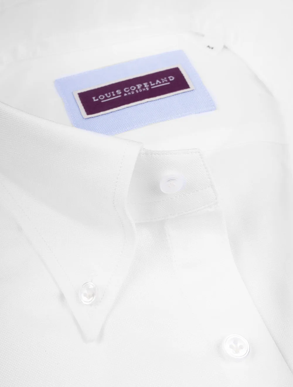 Oxford Button-Down-Hemd Weiß
