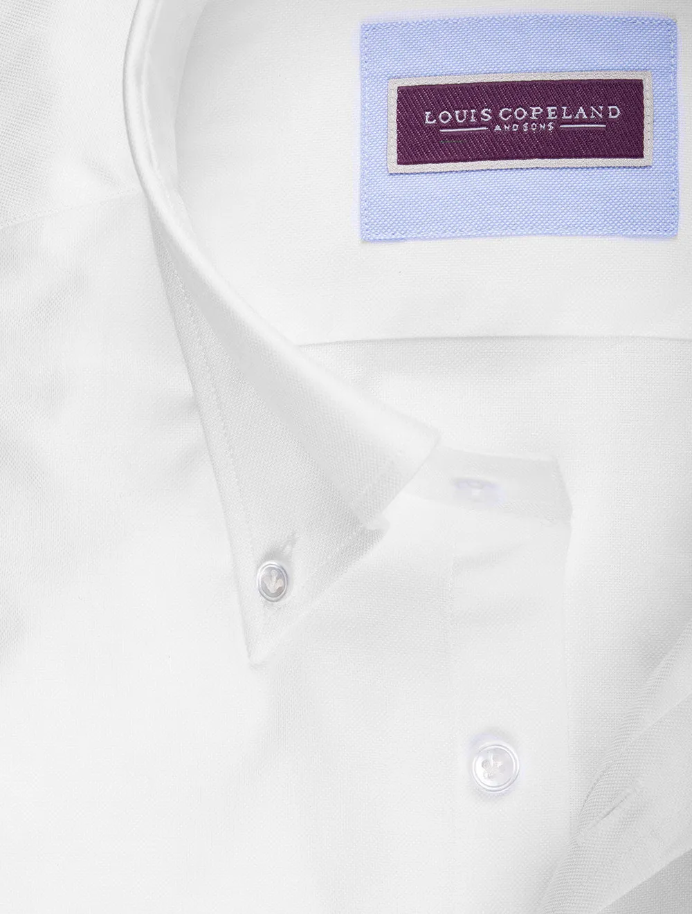 Oxford Button-Down-Hemd Weiß