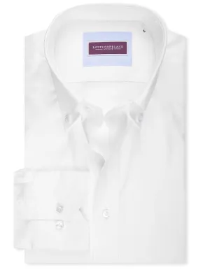 Oxford Button-Down-Hemd Weiß