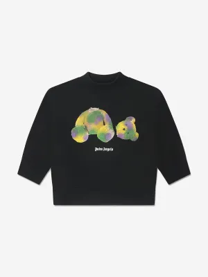 Palm Angels Boys Pop PA Bär Pullover in Schwarz