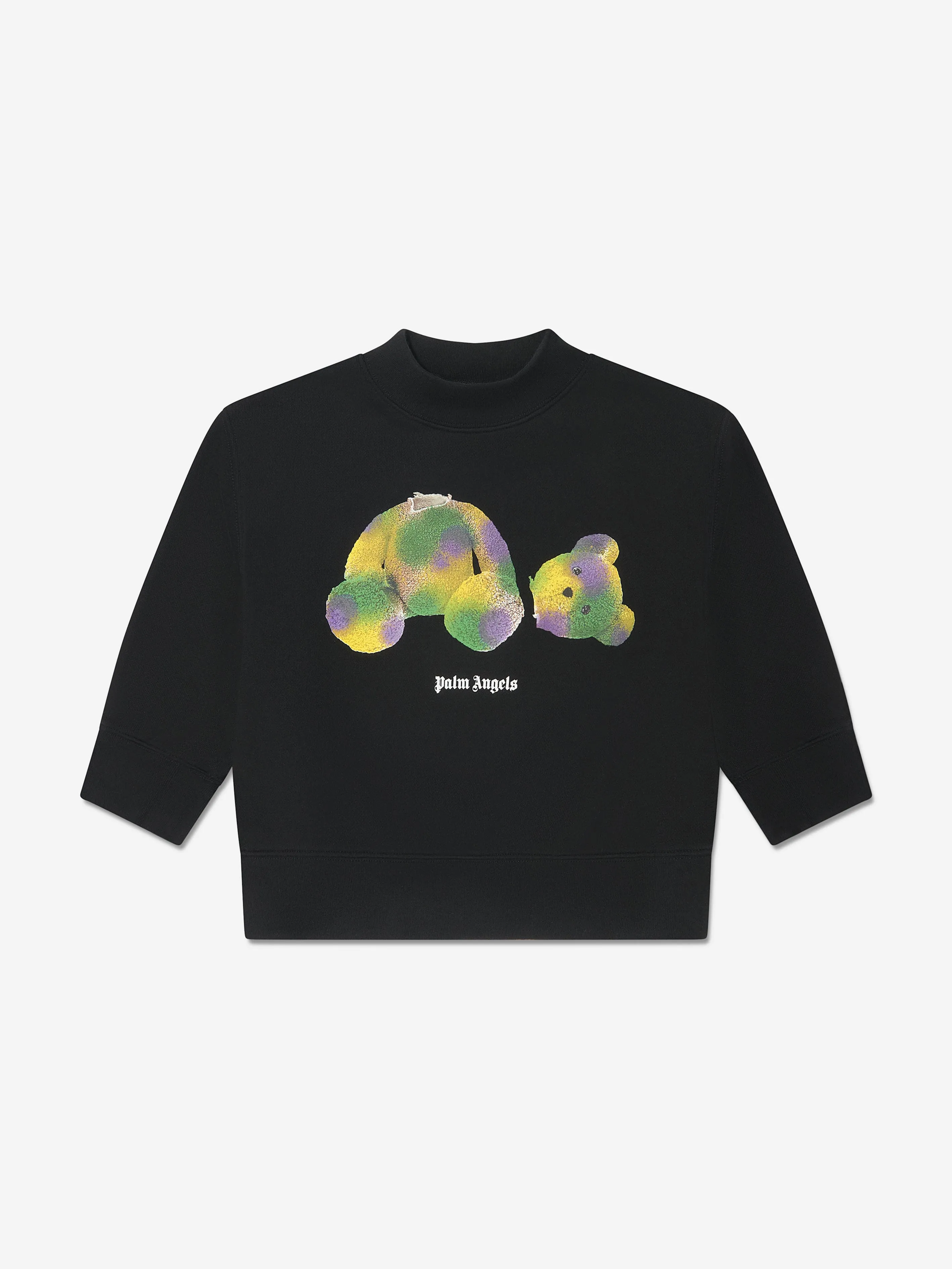 Palm Angels Boys Pop PA Bär Pullover in Schwarz