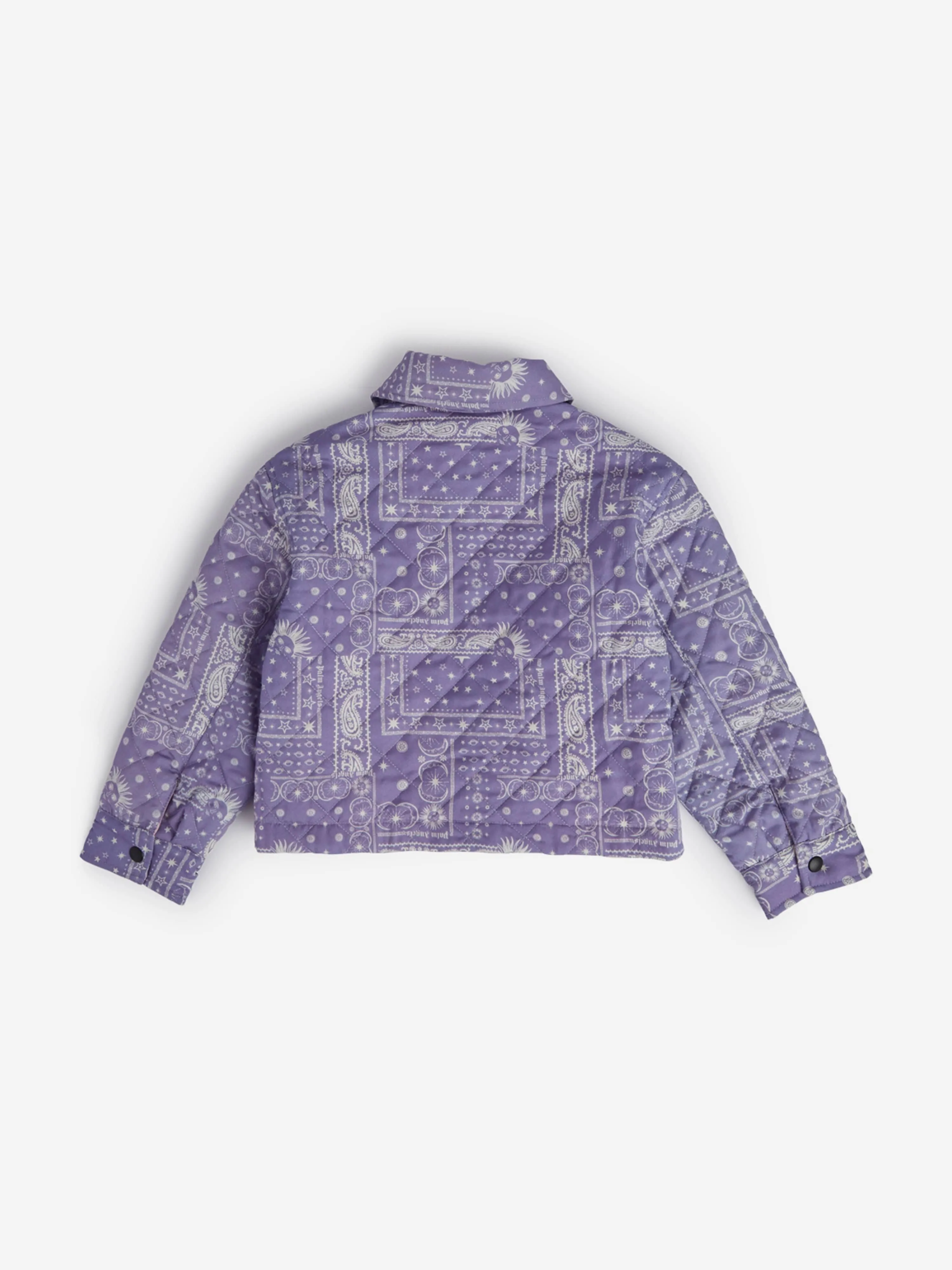 Palm Angels Mädchen Astro Paisley Overshirt in Lila